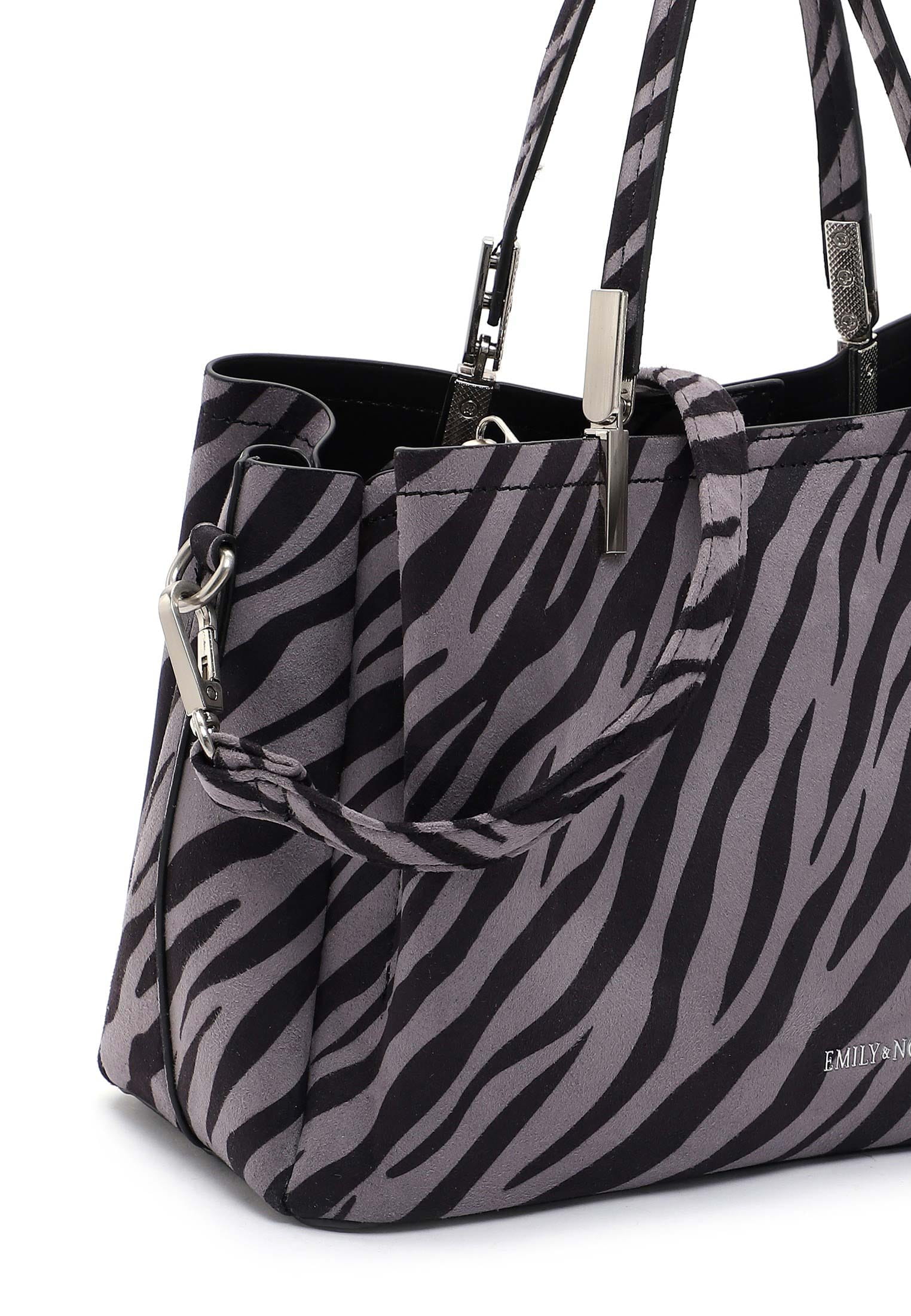 63440801_08 EMILY & NOAH Shopper Imke klein Grau 63440801 grey/black 801