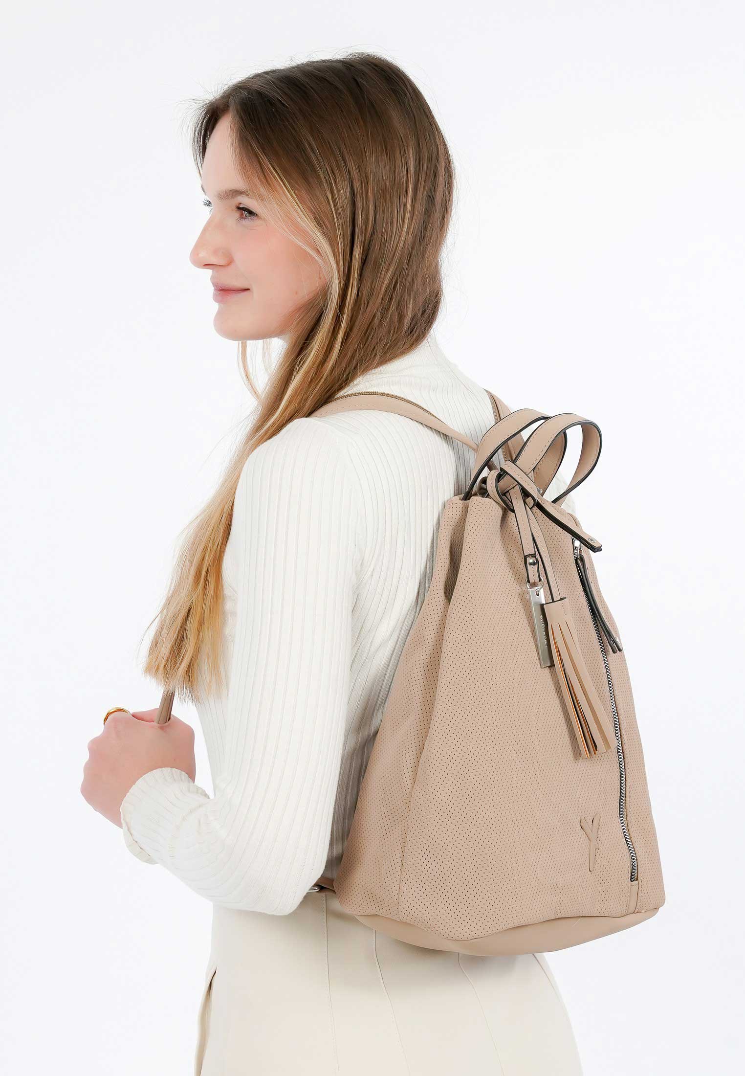 SURI FREY Rucksack Romy mittel Beige 12410420 sand 420