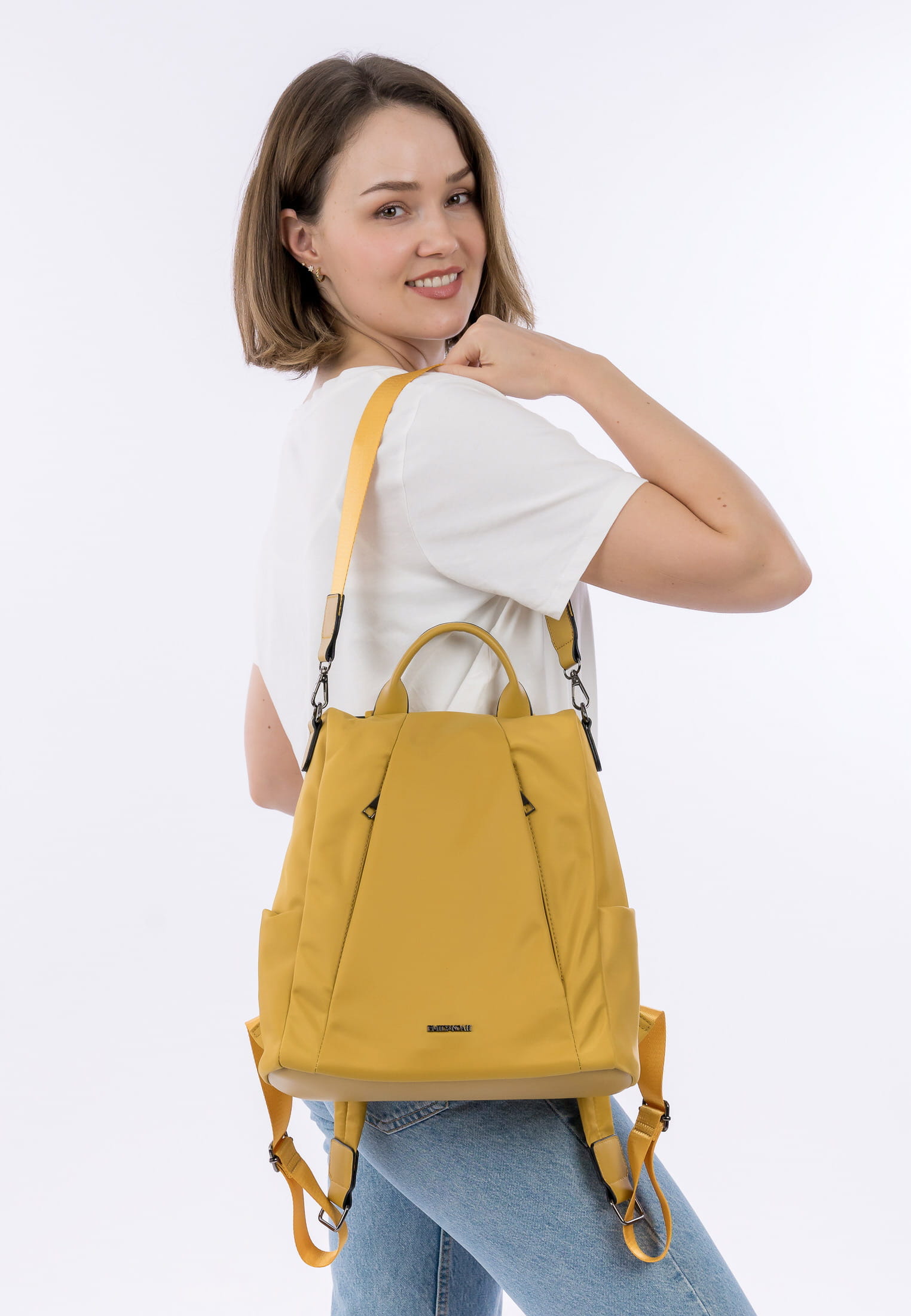 EMILY & NOAH Rucksack E&N Dena mittel Beige 64570452 curry 452