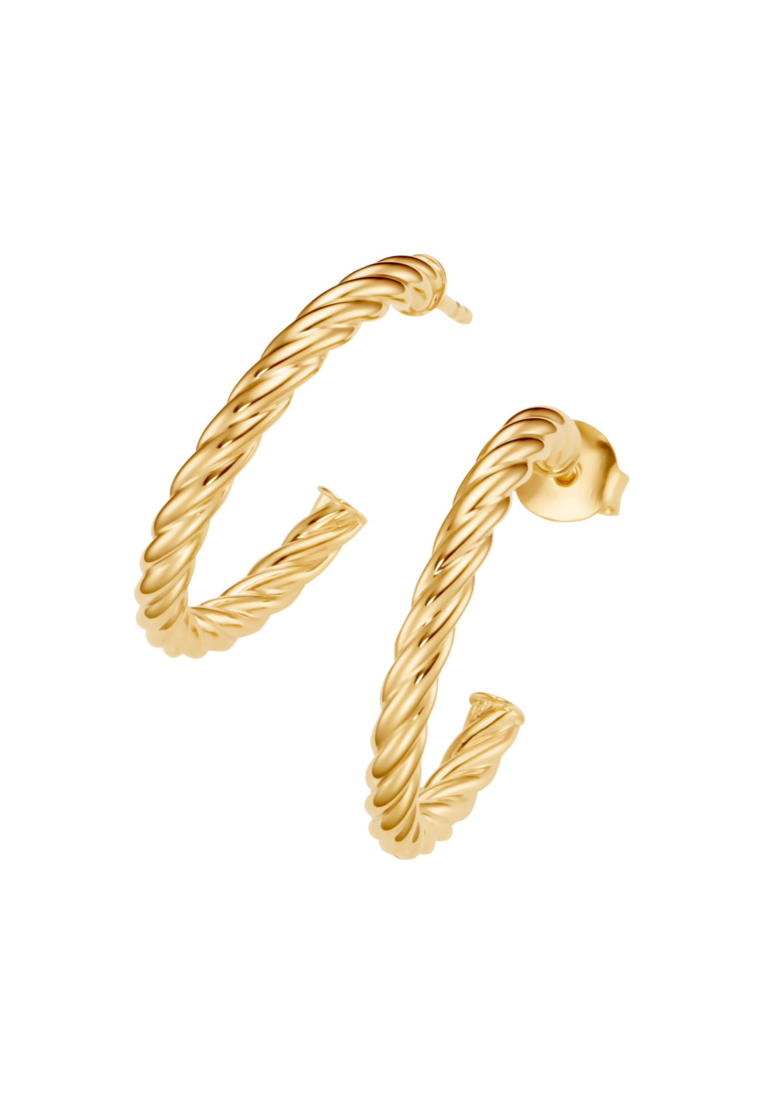 210003691002_01 SURI FREY Ohrstecker SFY Curly groß Gold 210003691002 gelbgold 002