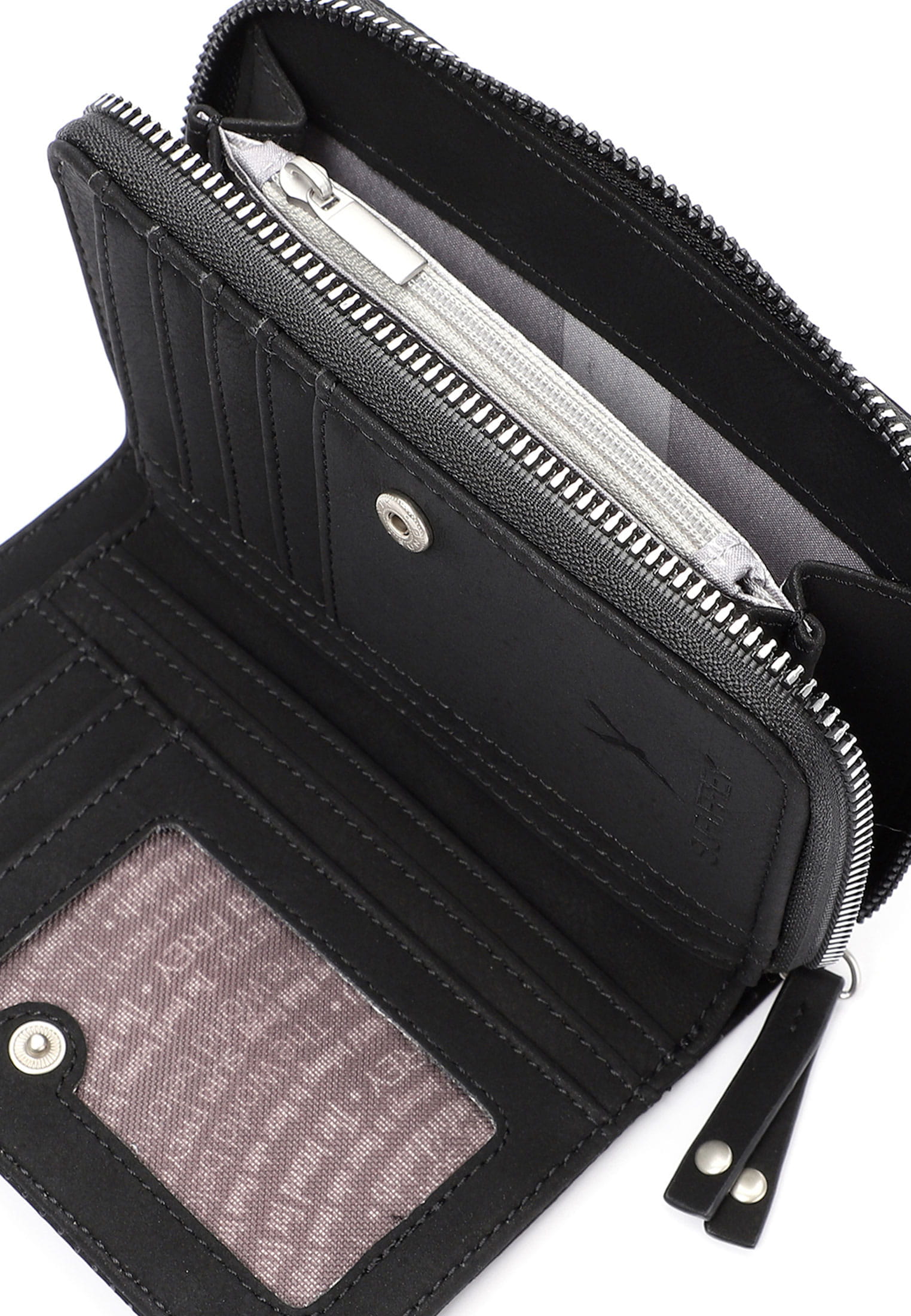 12406100_05 SURI FREY Geldbörse mit Reißverschluss Romy Basic Schwarz 12406100 black 100
