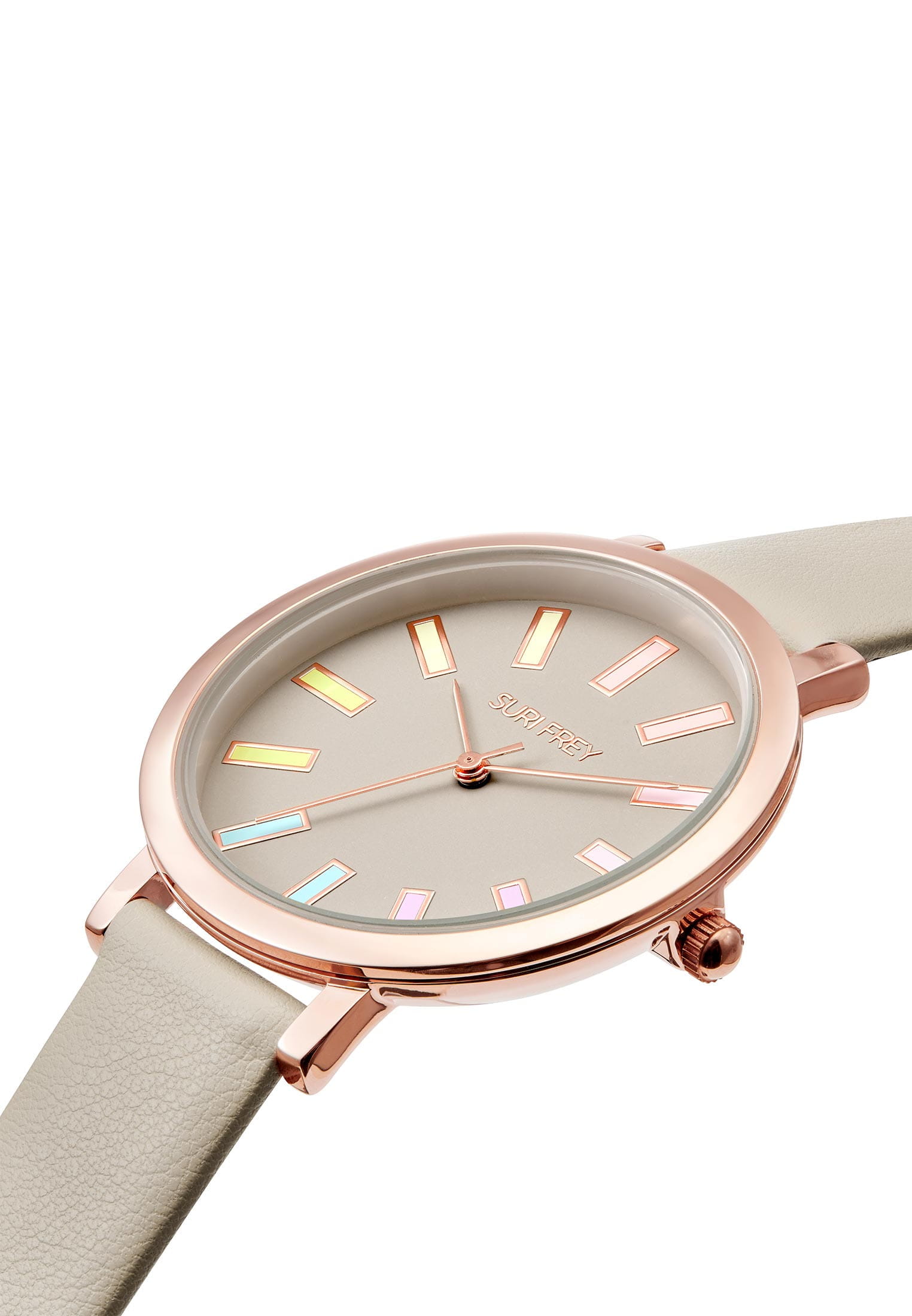 6056_05 SURI FREY Damenuhr Cindy Beige 6056 beige roségold