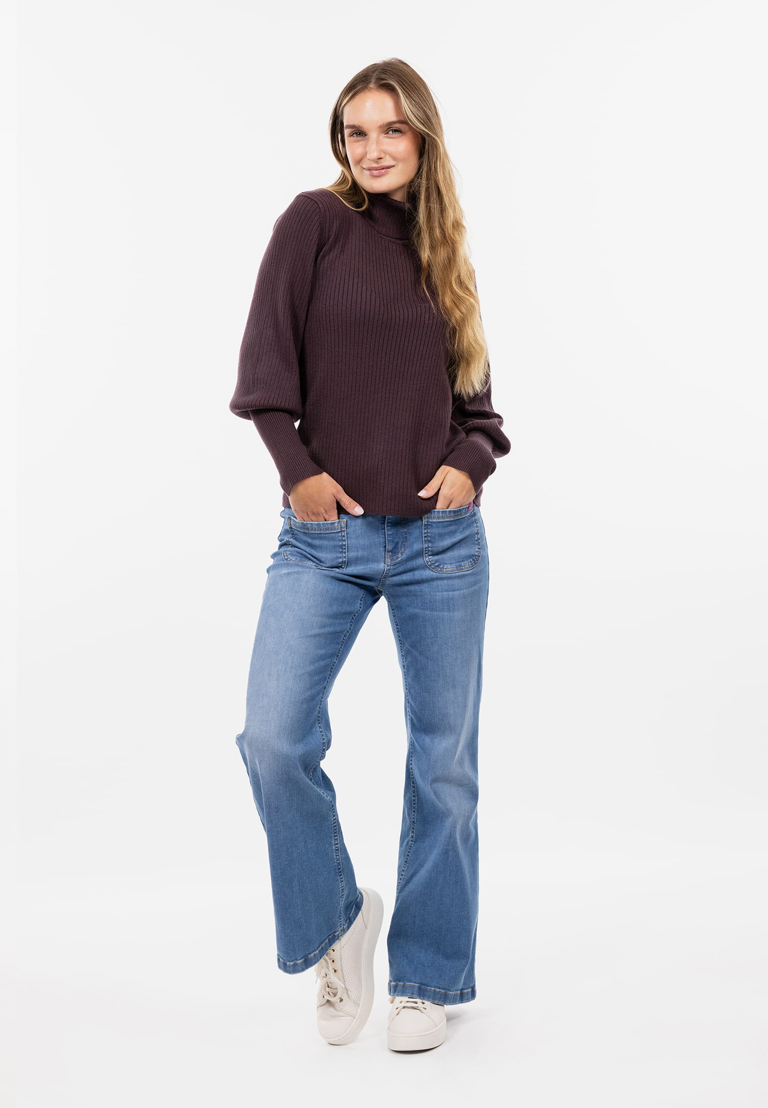 SURI FREY Rollkragenpullover Freyday Lila SFW10014-S-690 S