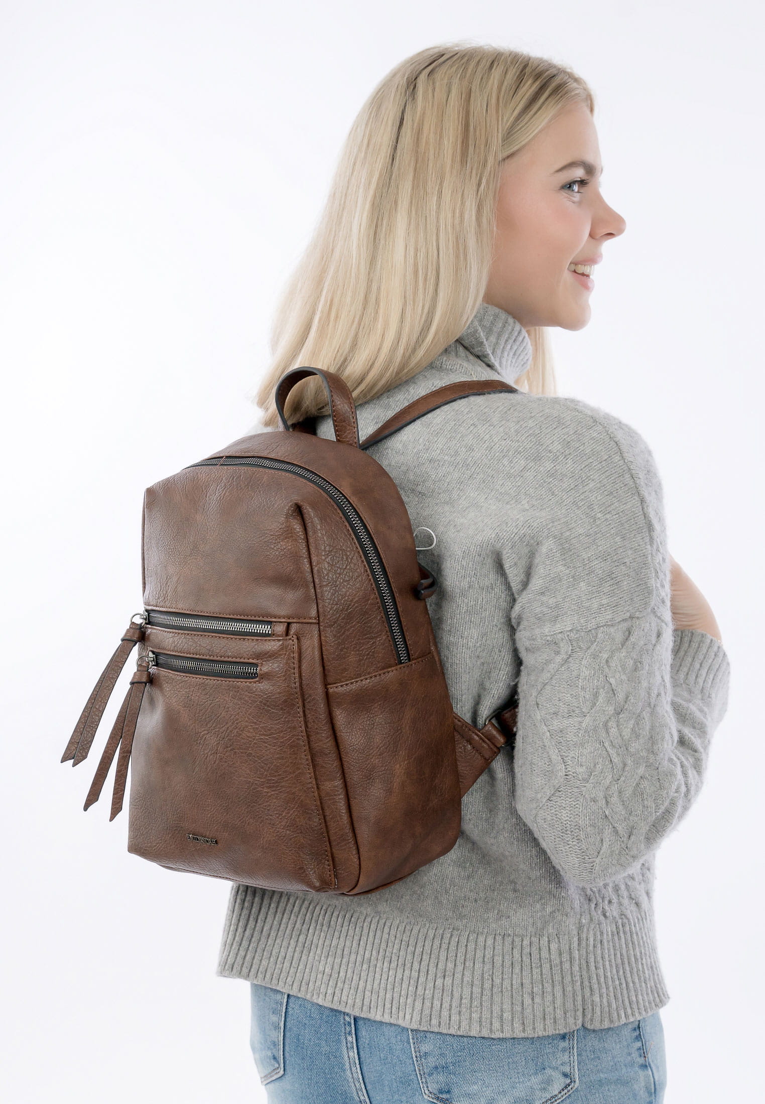 EMILY & NOAH Rucksack E&N Davina mittel Braun 64755700 cognac 700