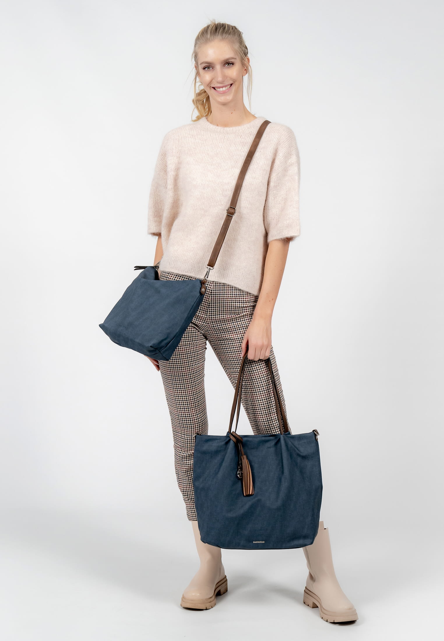 62792509_02 EMILY & NOAH Shopper Elke groß Blau 62792509 blue/taupe 509