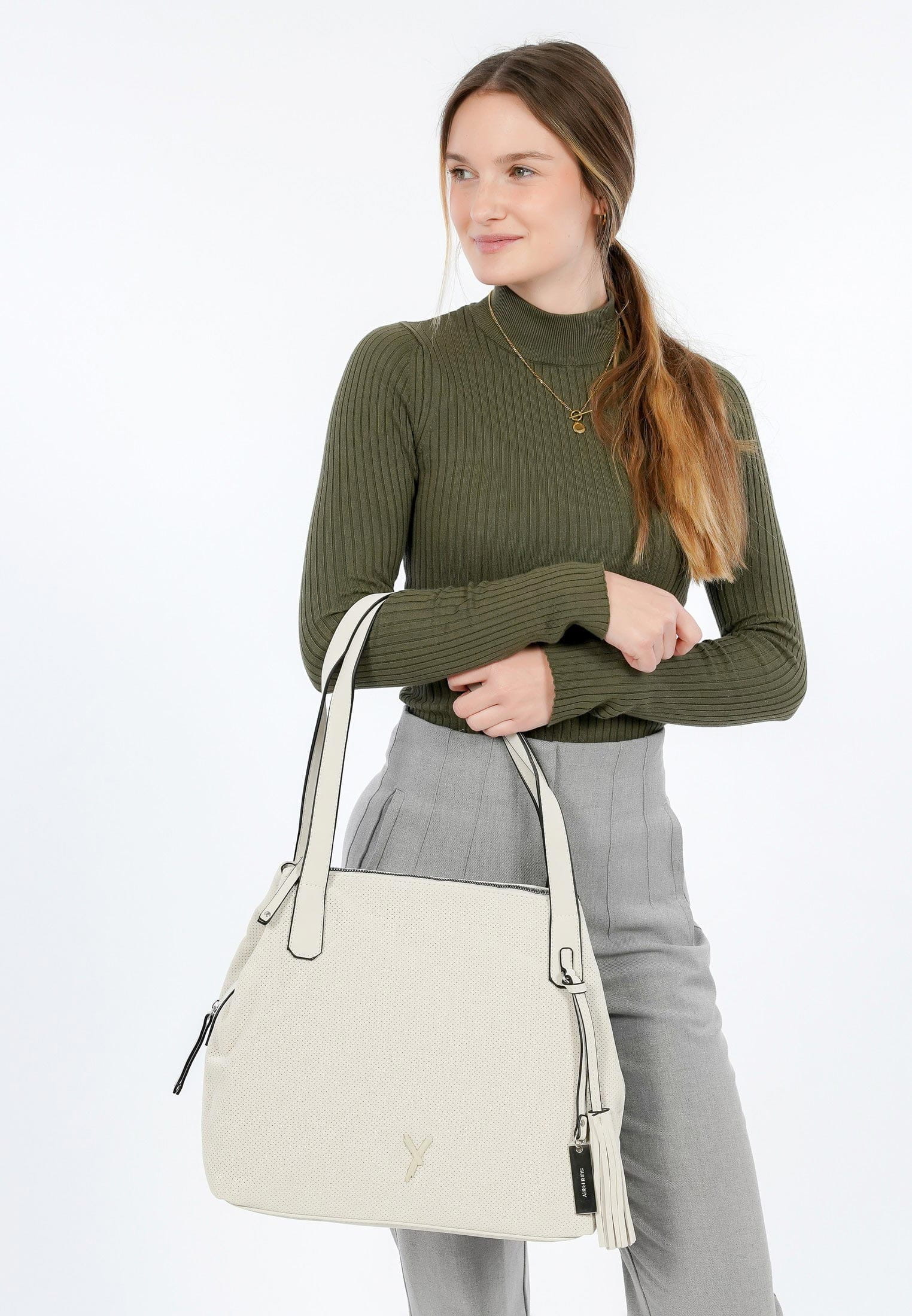 12409320_03 SURI FREY Shopper Romy mittel Grau 12409320 ecru 320