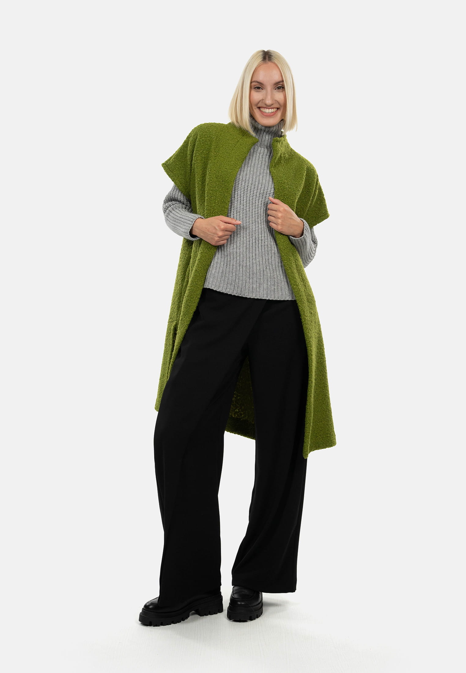 SFW10039-ONESIZE-810_02 SURI FREY Strickpullover mit Turtleneck SFY Freyday Grau SFW10039-ONESIZE-810 hellgrau 810
