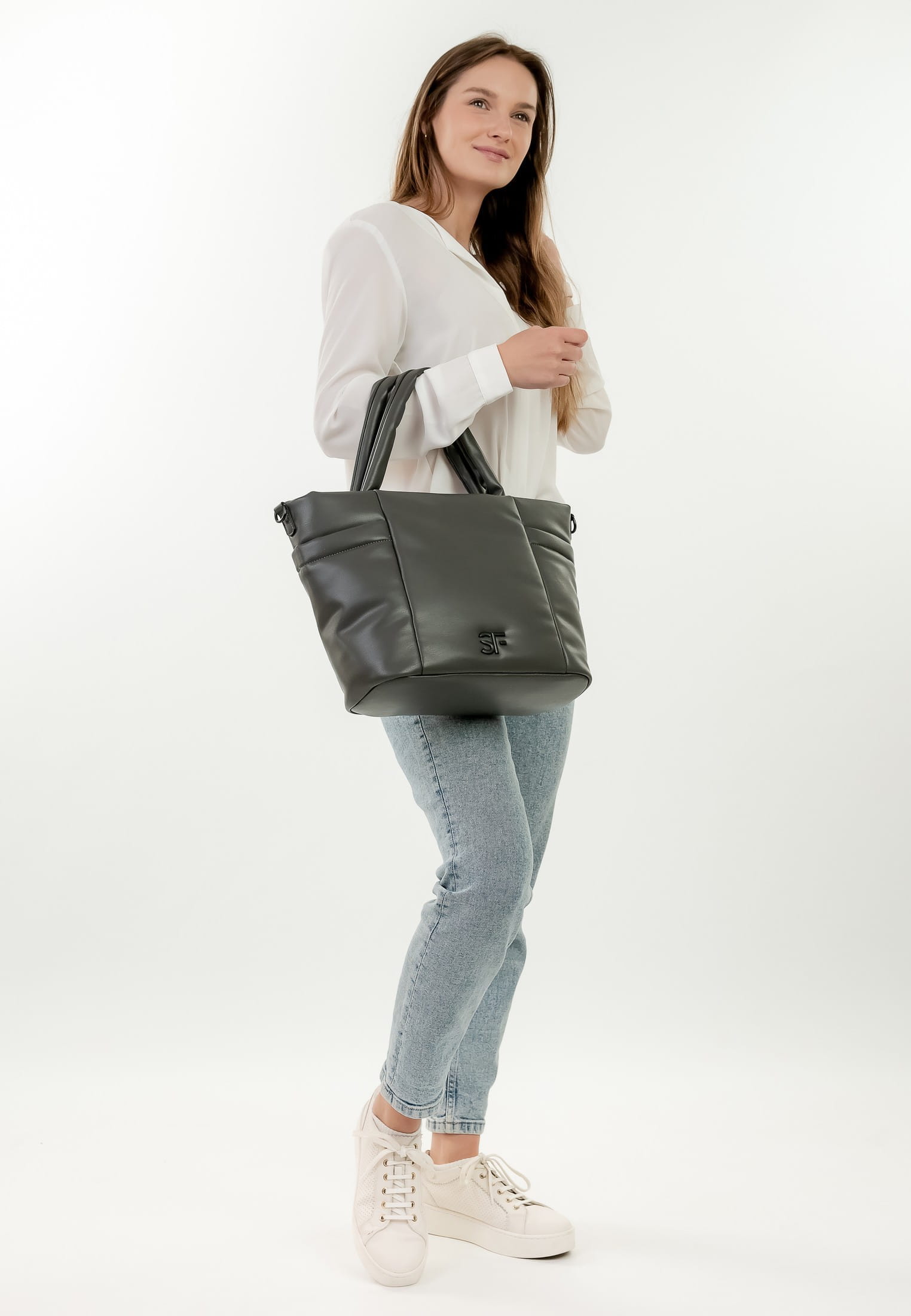 SURI FREY Shopper Baggy mittel Grau 14022840 darkgrey 840