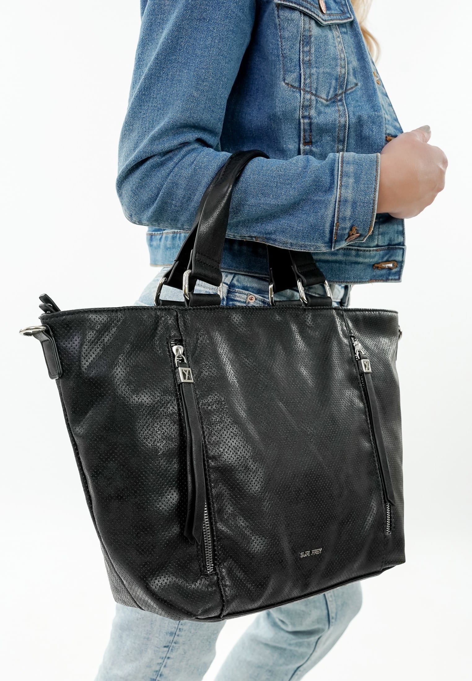 SURI FREY Shopper SFY Suzy mittel Schwarz 14315100 black 100