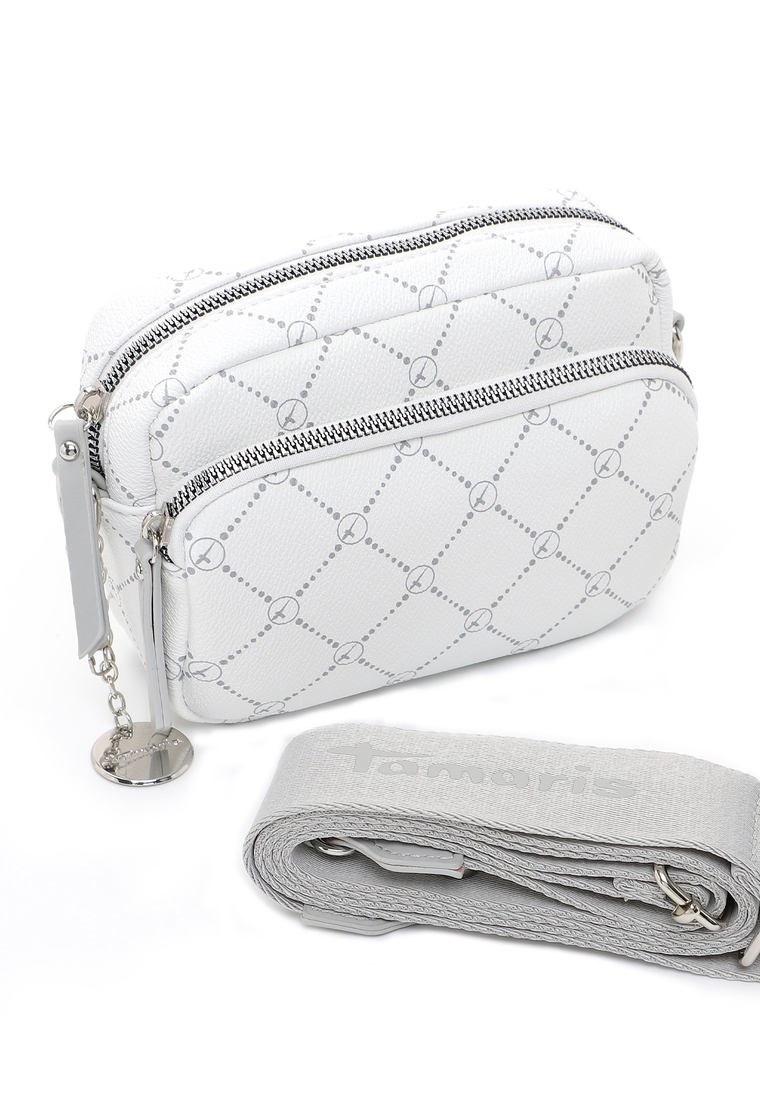 31172308_08 Tamaris Umhängetasche TAS Anastasia klein Weiß 31172308 white/grey 308