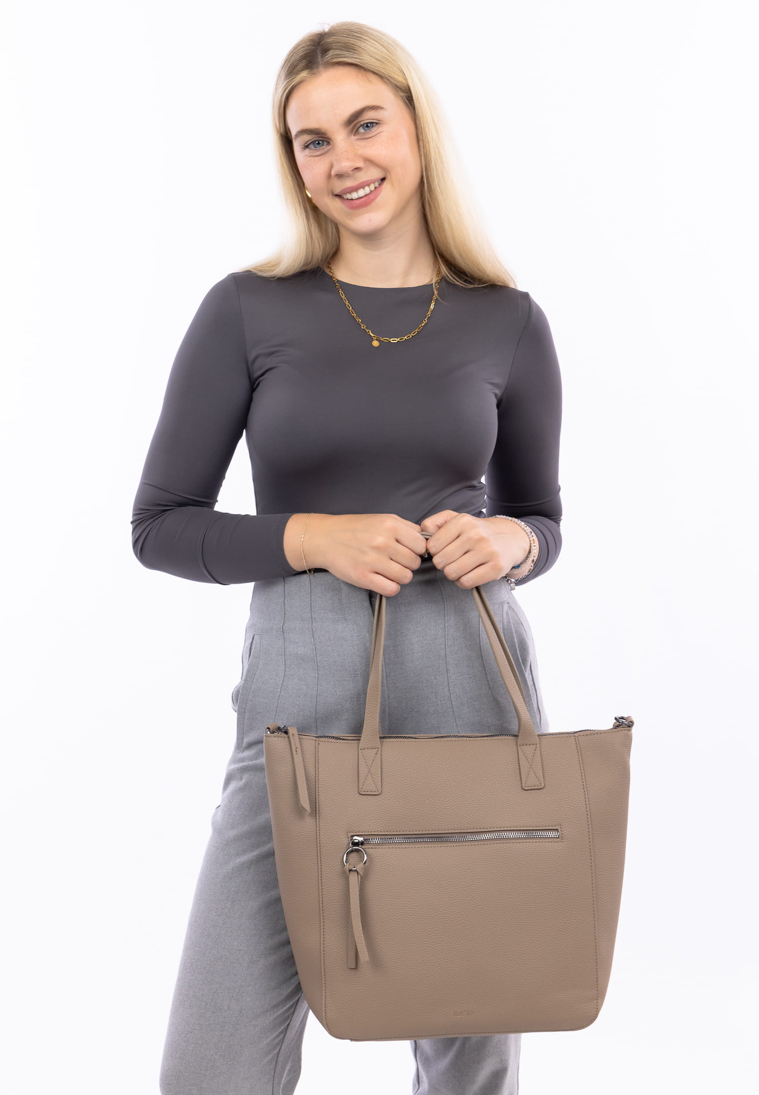 EMILY & NOAH Shopper E&N Belfort RUE 09 groß Braun 1461900 taupe 900