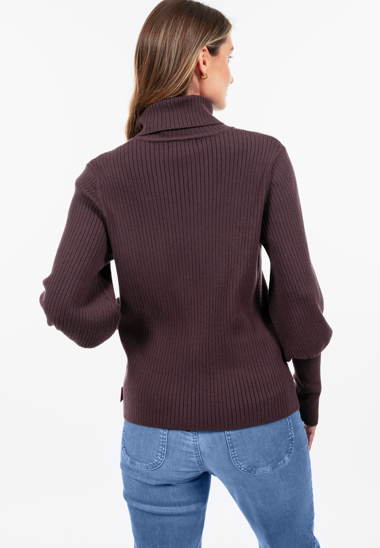 SURI FREY Rollkragenpullover Freyday Lila SFW10014-XS-690 XS