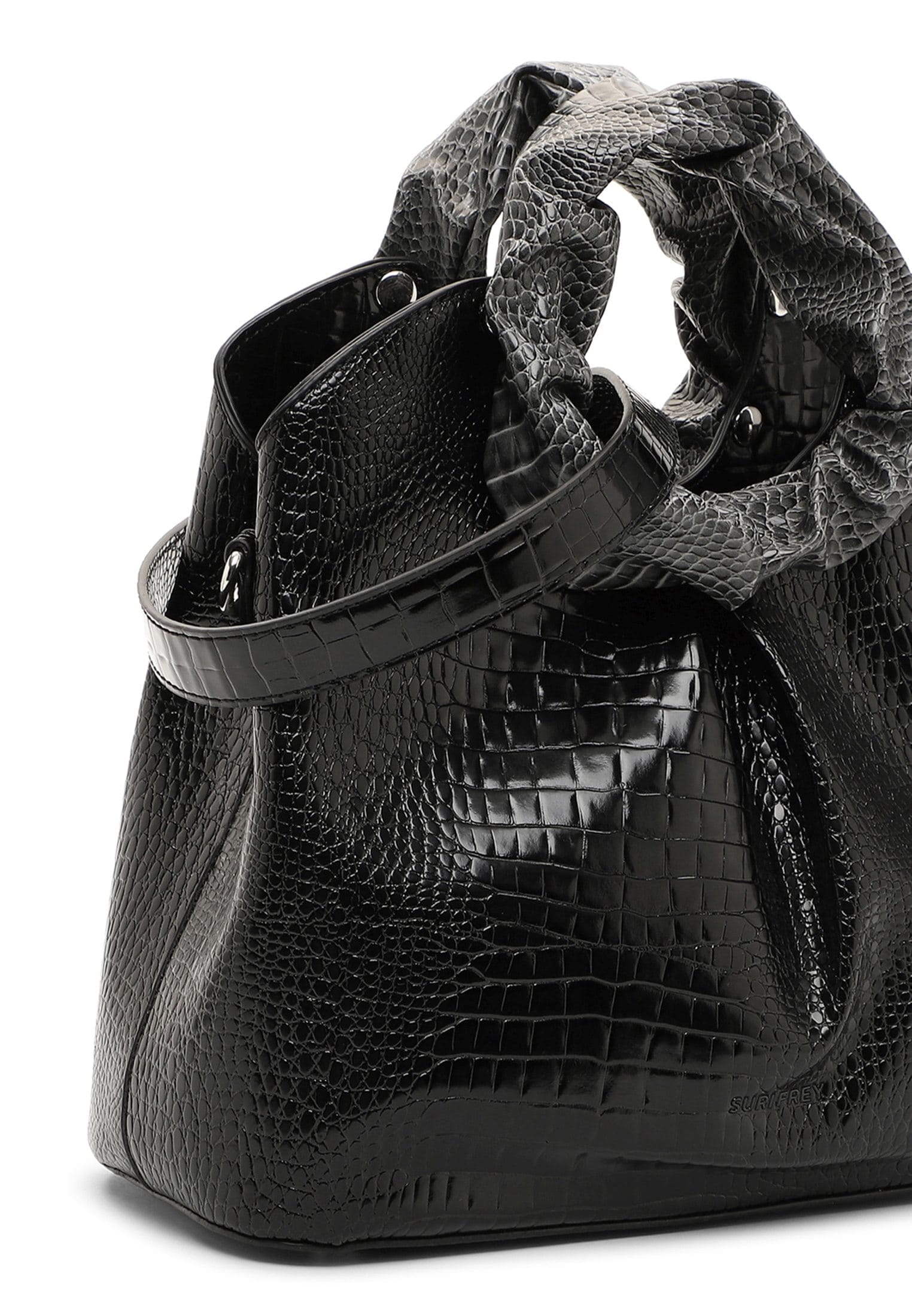 SURI FREY Shopper SFY TechBag klein Schwarz 16500198 black-kroko 198