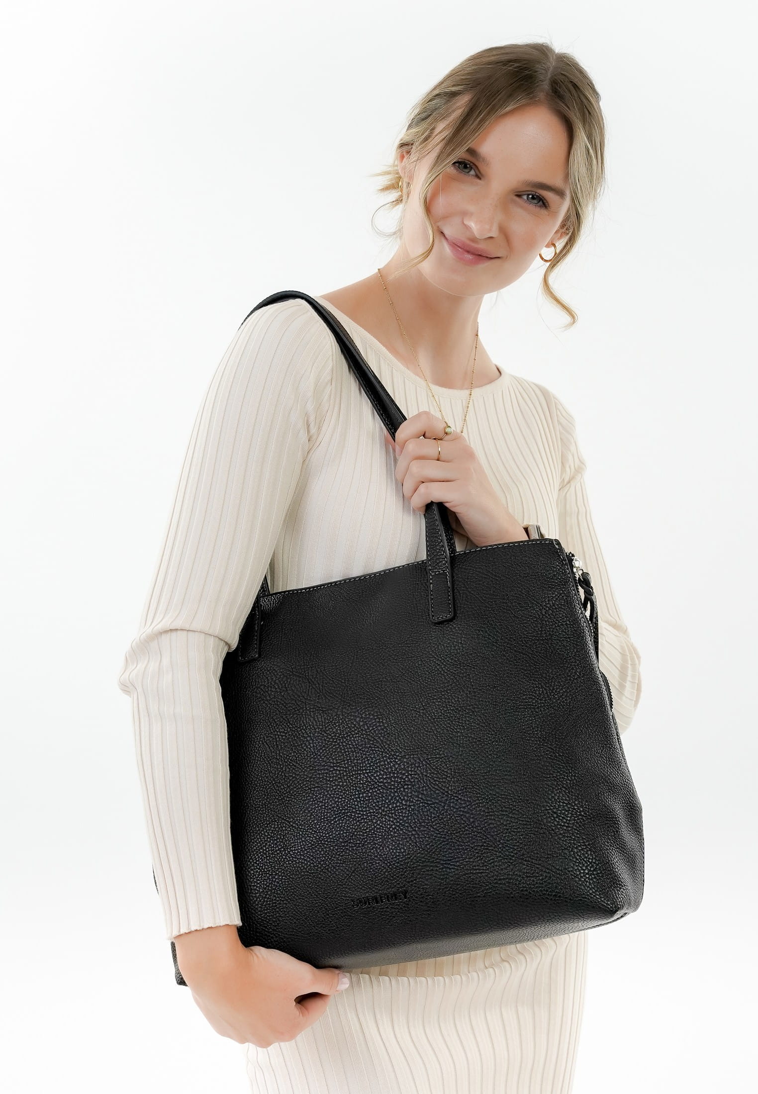 14140100_04 SURI FREY Shopper SFY Debby groß Schwarz 14140100 black 100
