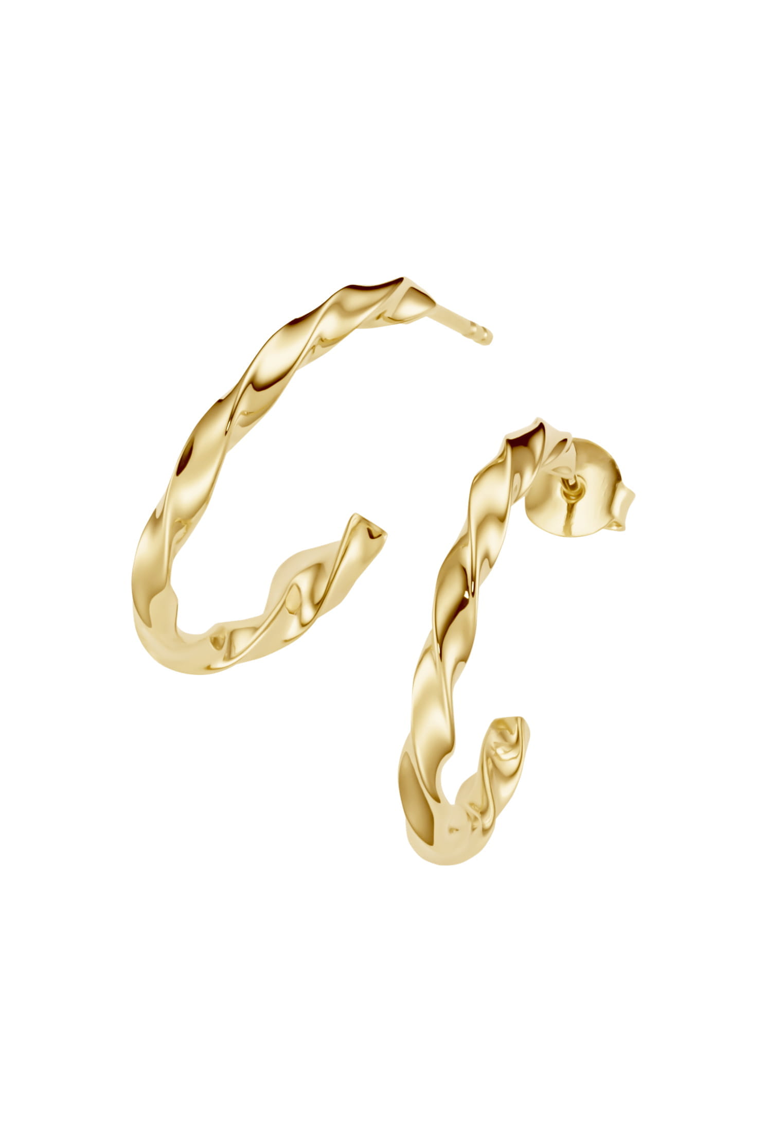 210003591002_01 SURI FREY Ohrstecker SFY Curly mittel Gold 210003591002 gelbgold 002