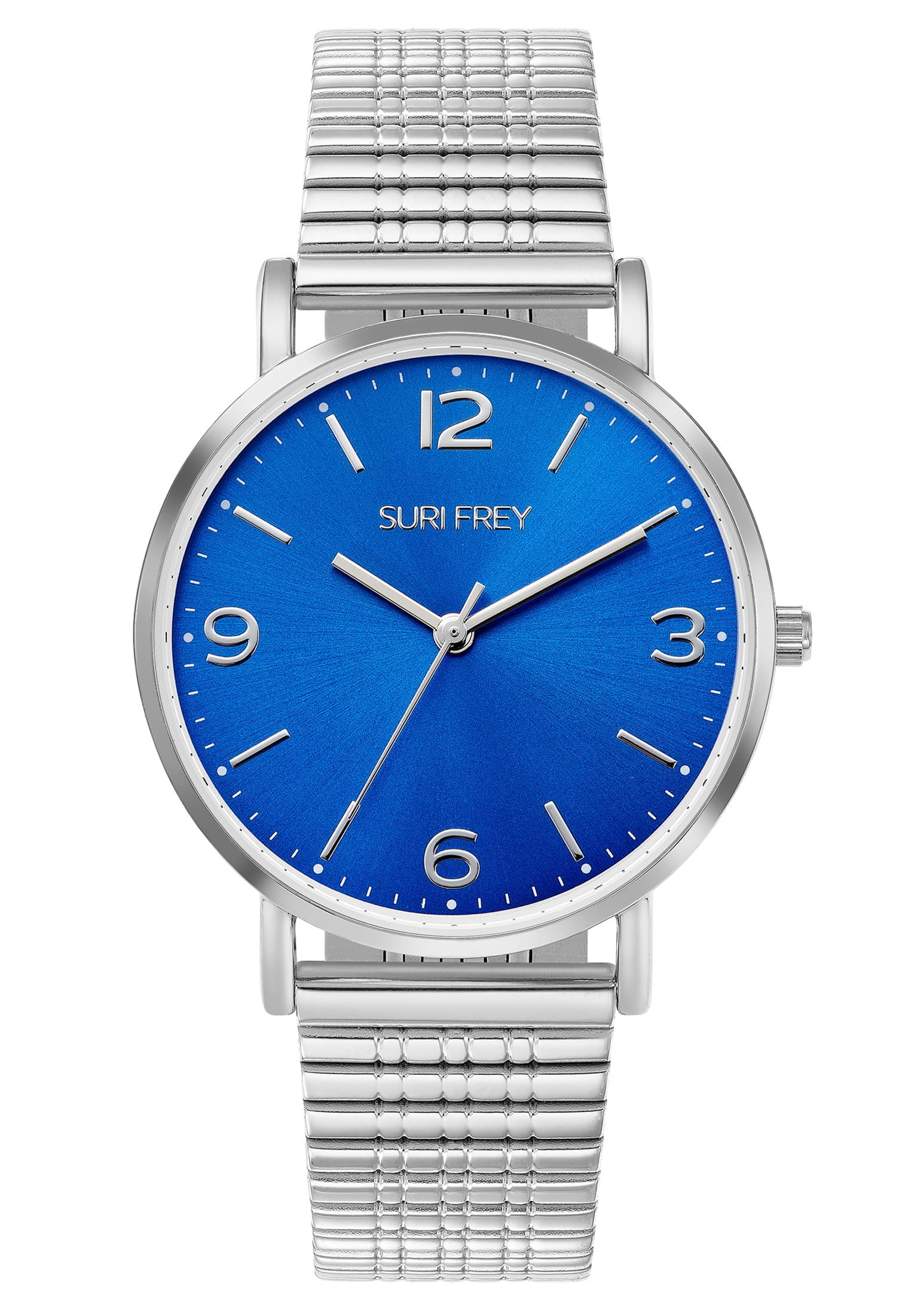 6043_01 SURI FREY Damenuhr Anny Silber 6043 silber blau