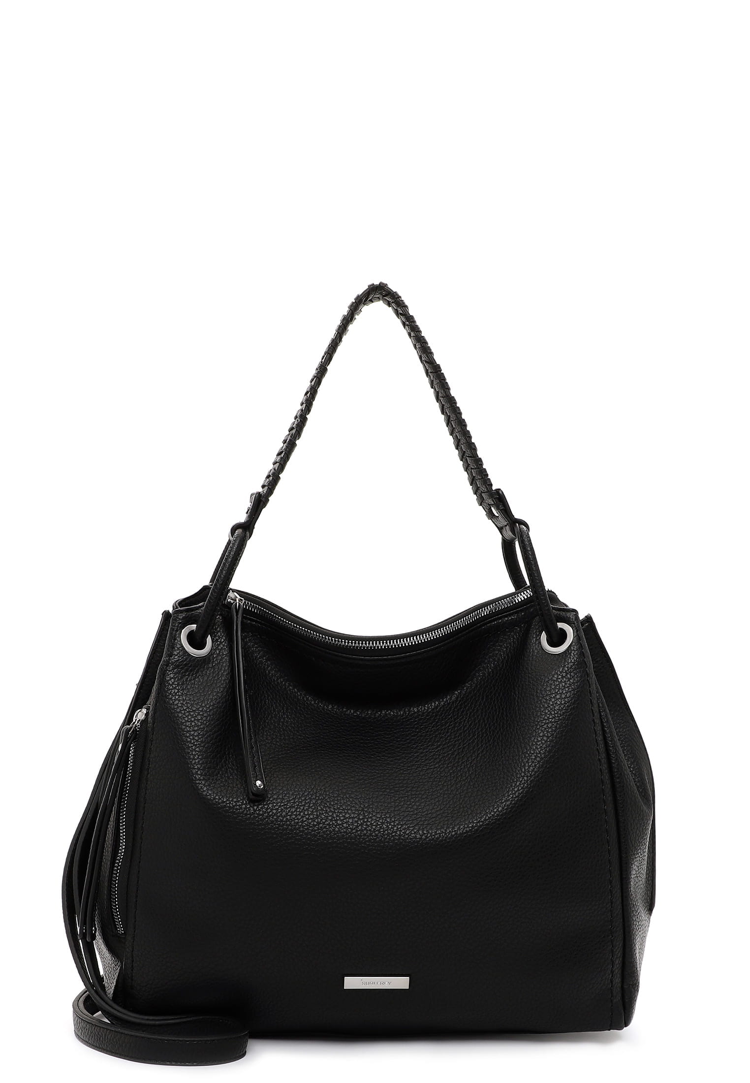 Large black hobo bag sale