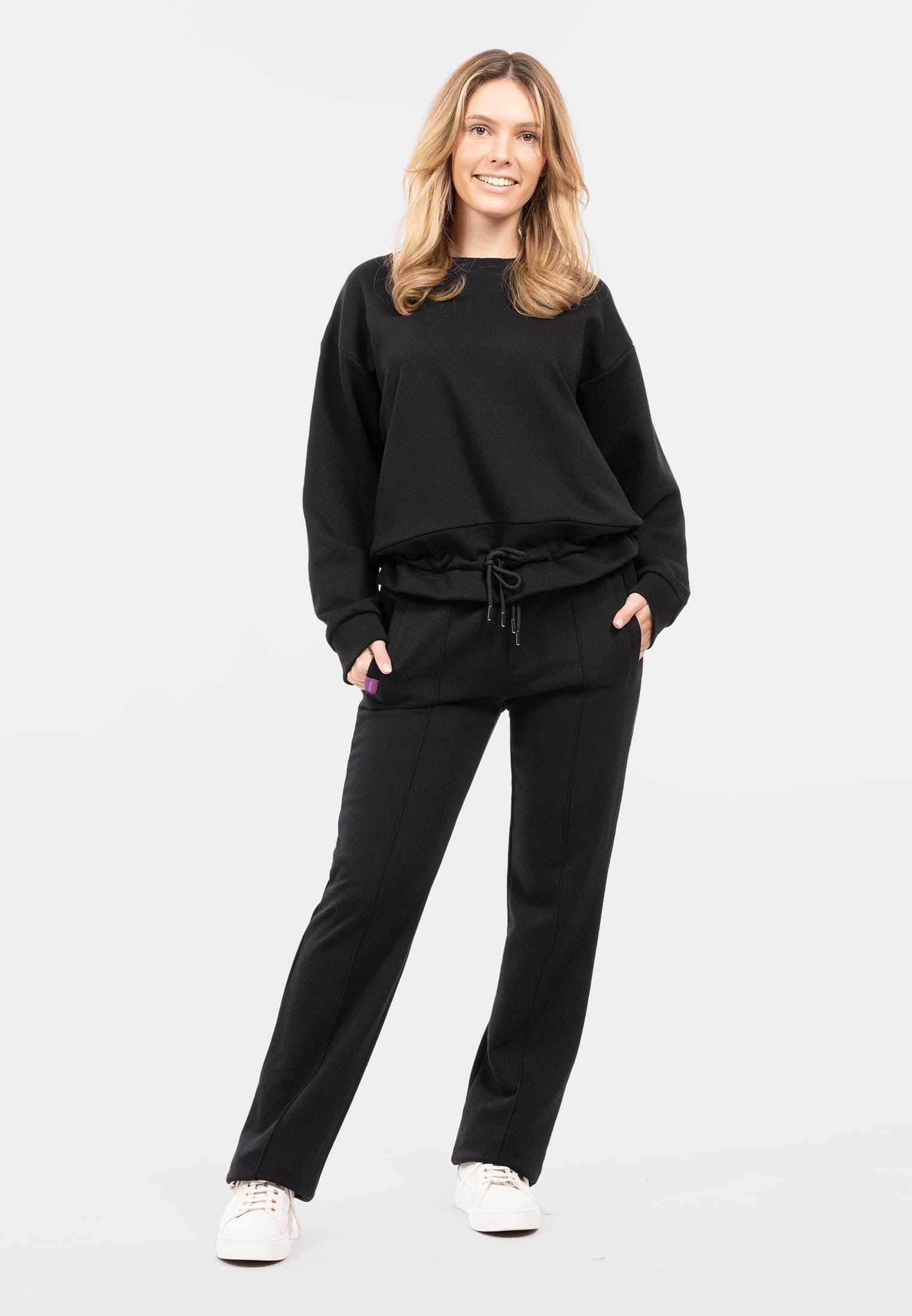 SFW10021-XL-100_02 SURI FREY Sweathose mit hohem Taillenbund Freyday Schwarz SFW10021-XL-100 XL