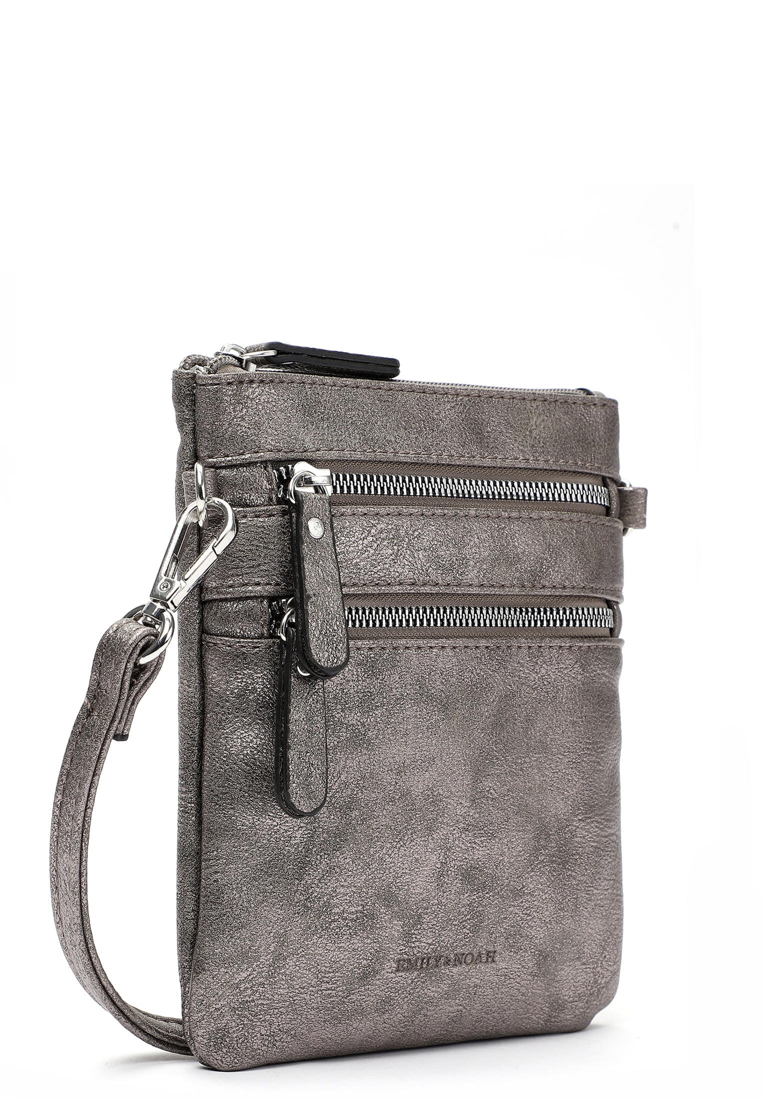 EMILY & NOAH Handtasche mit Reißverschluss Emma Silber 60392833 darksilver 833