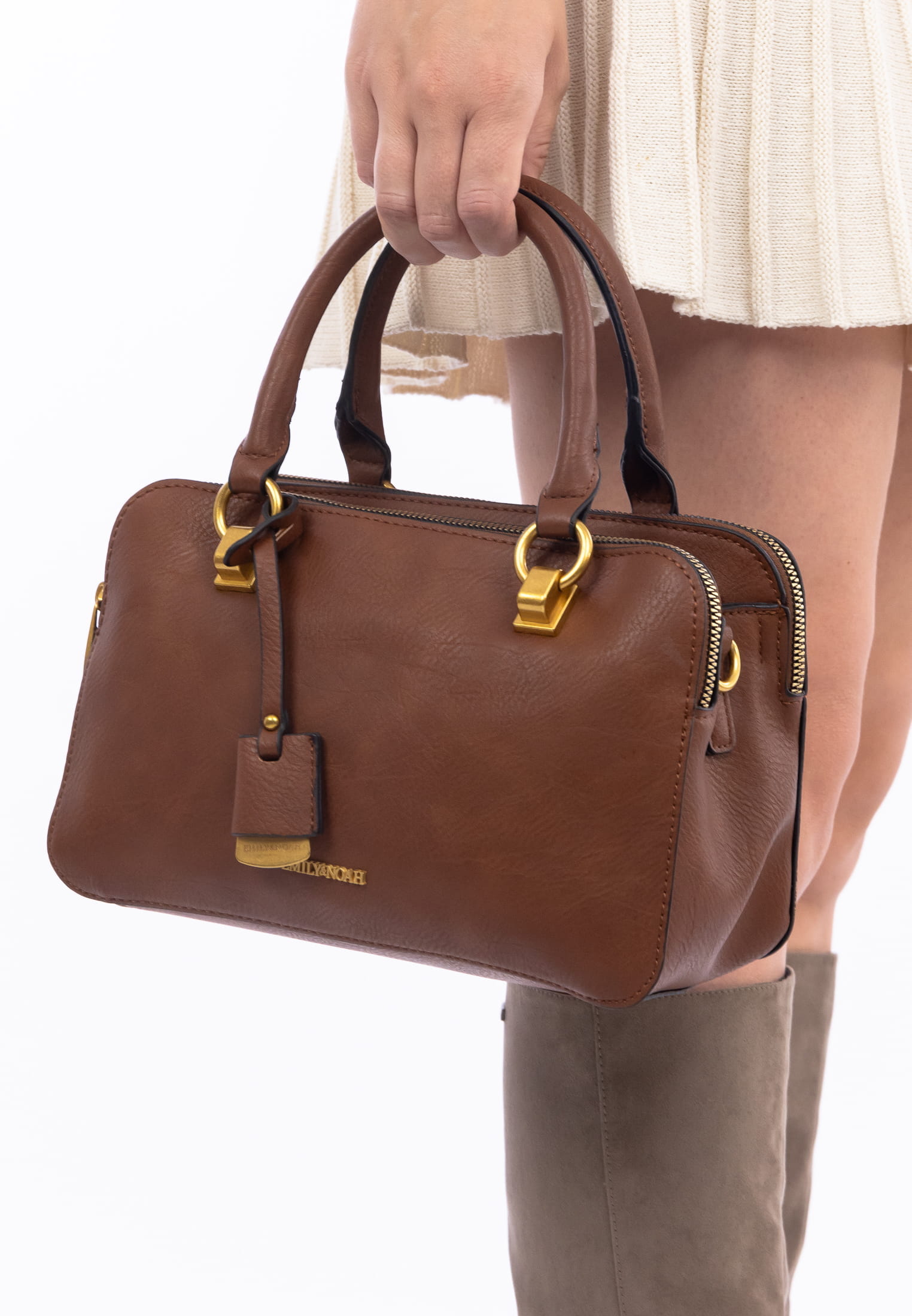 EMILY & NOAH Bowlingbag E&N Danika Braun 64684700 cognac 700