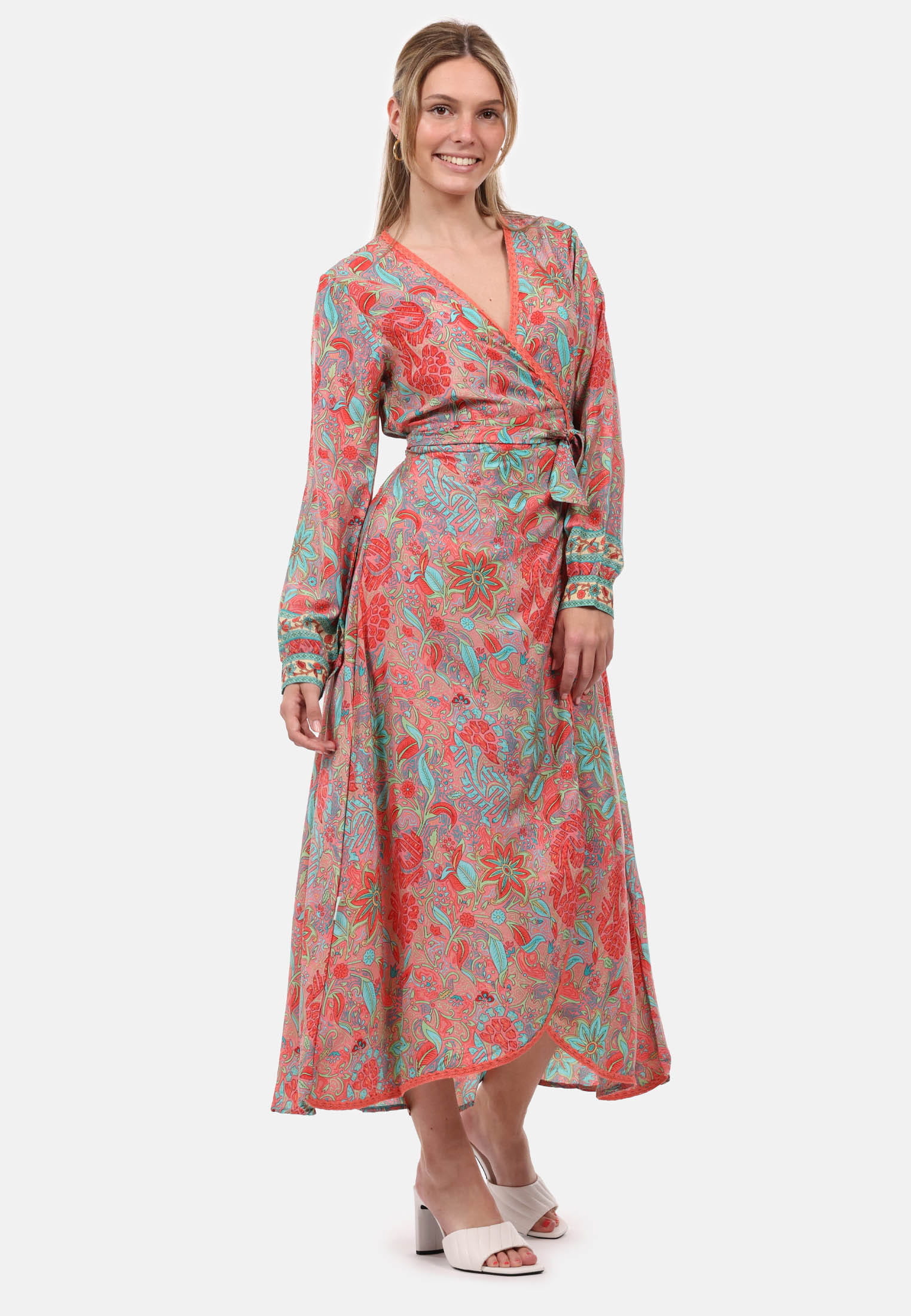 SURI FREY Wickelkleid lang SFY Freyday Pink SFW10029-L-650 L