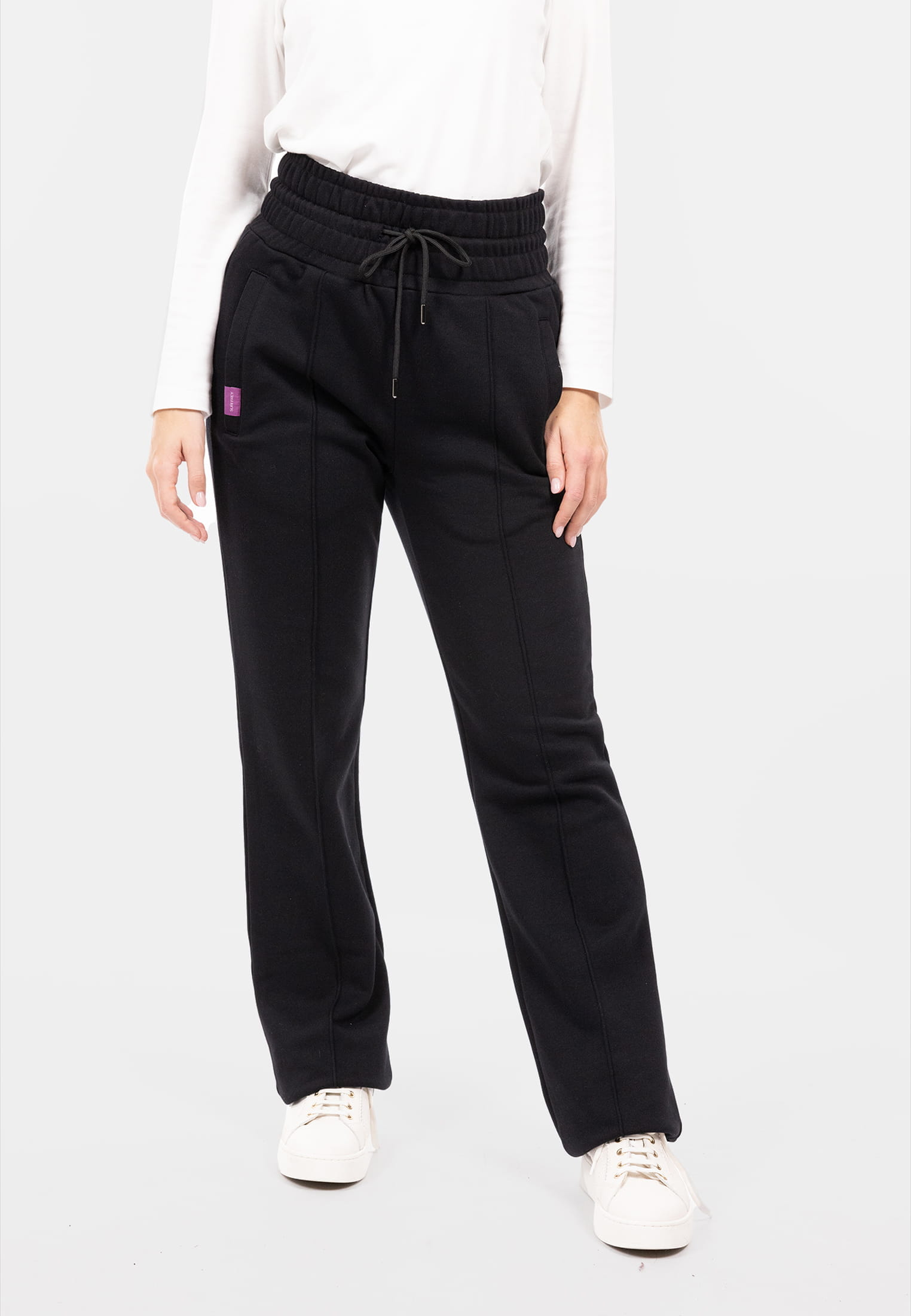 SFW10021-XL-100_05 SURI FREY Sweathose mit hohem Taillenbund Freyday Schwarz SFW10021-XL-100 XL