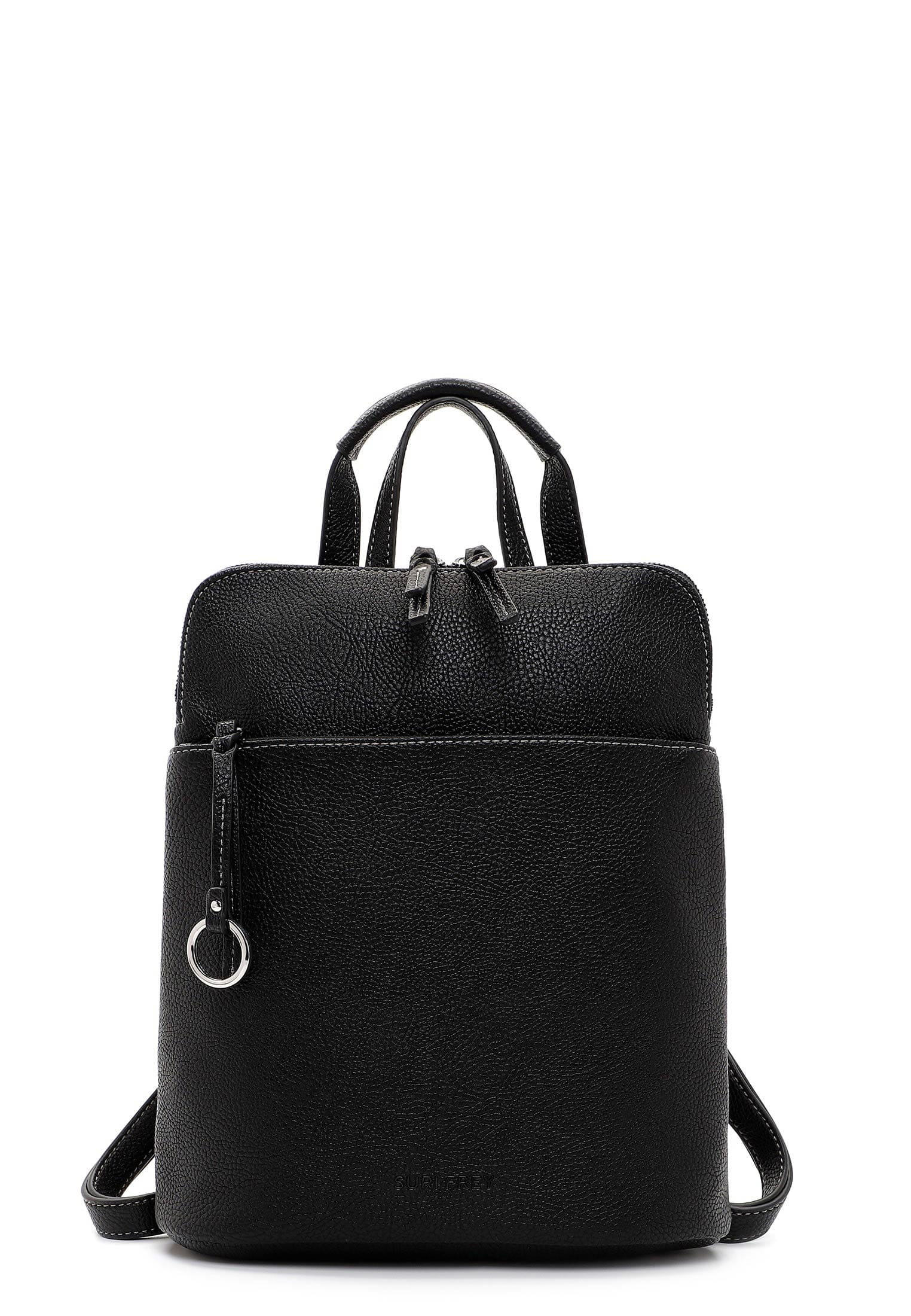 13606100_01 SURI FREY Rucksack Debby mittel Schwarz 13606100 black 100