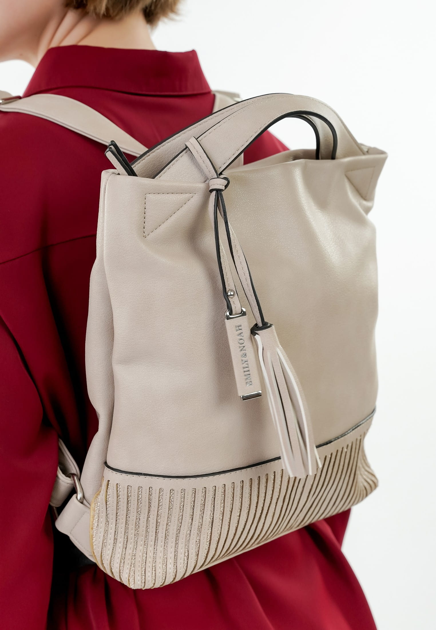 EMILY & NOAH Rucksack E&N Brigitte mittel Beige 64505420 sand 420