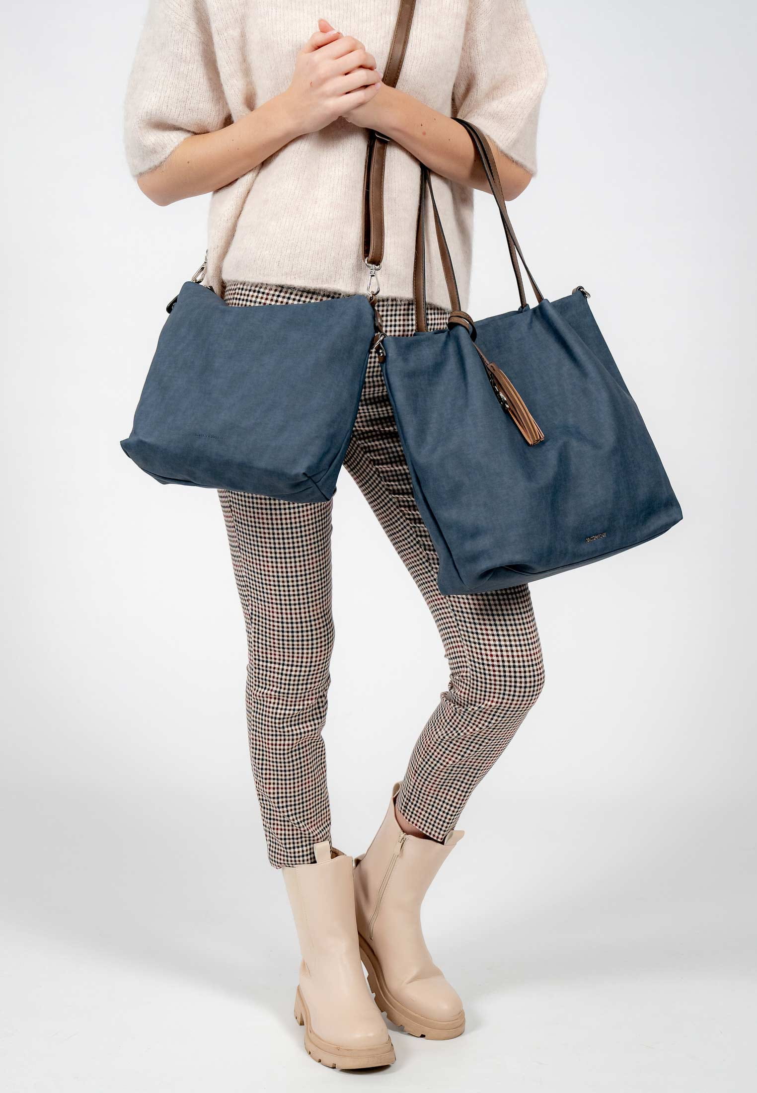 62792509_04 EMILY & NOAH Shopper Elke groß Blau 62792509 blue/taupe 509