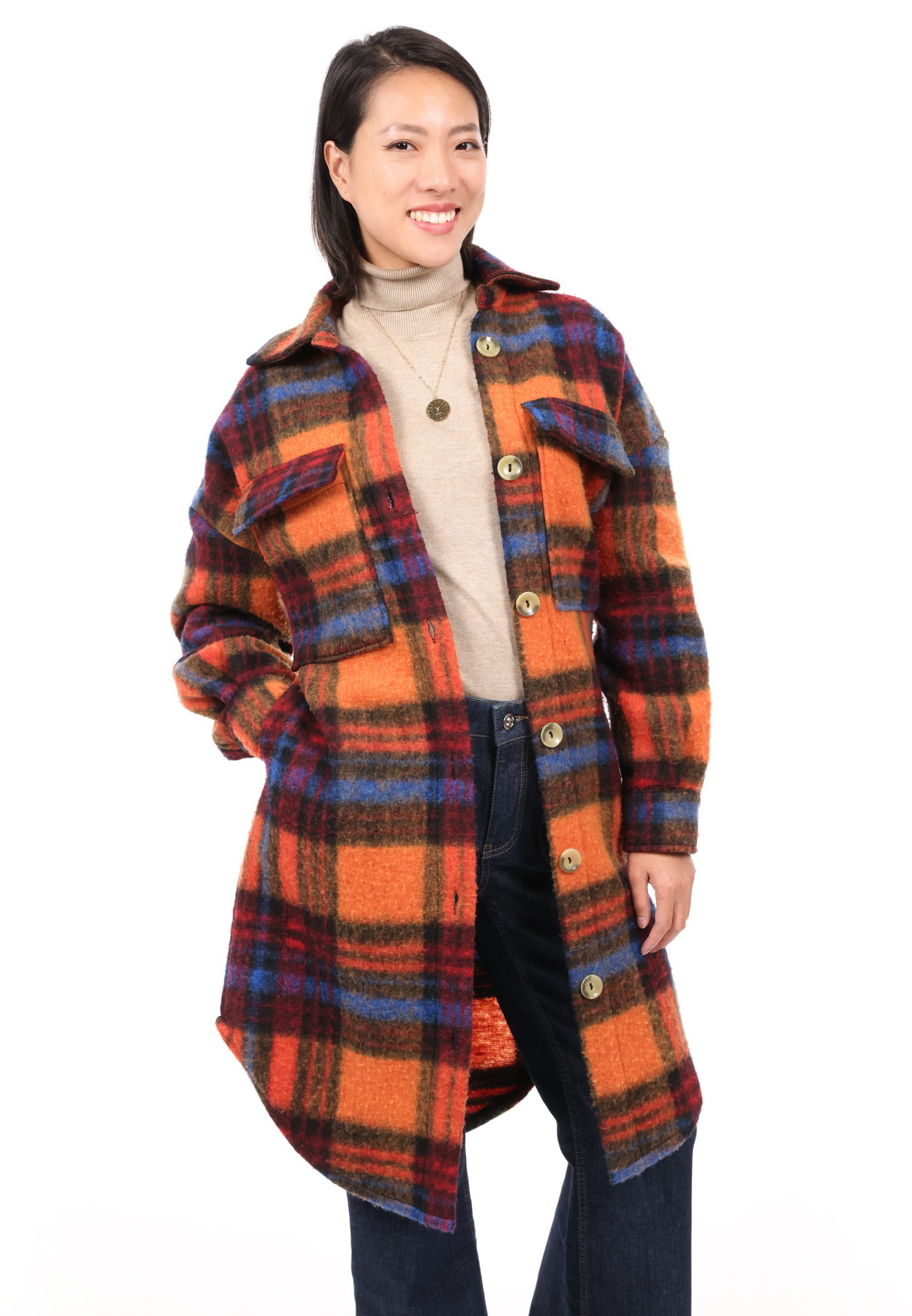 SFW10013-M-610_05 SURI FREY Wollmantel Freyday Orange SFW10013-M-610 M
