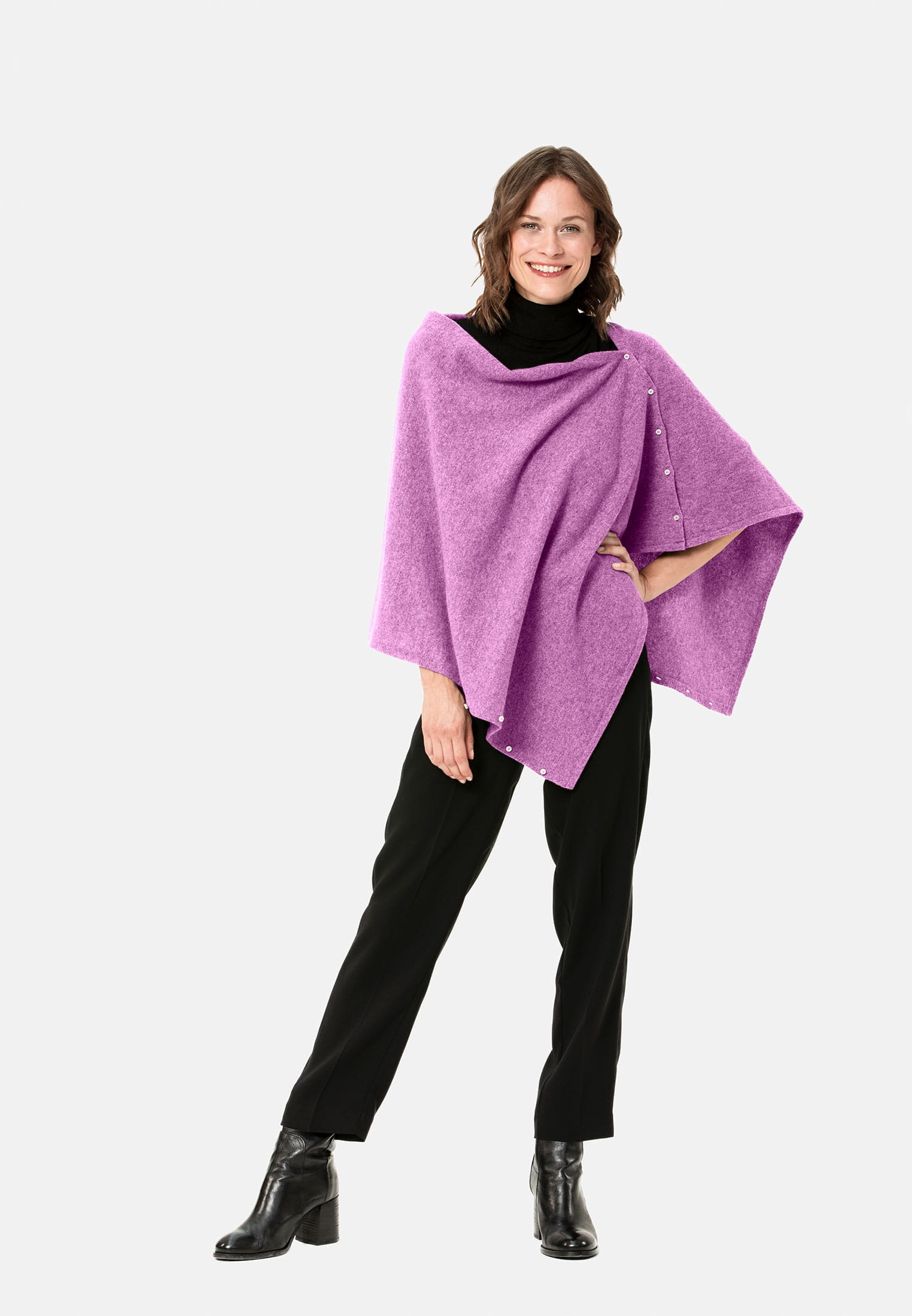 SURI FREY Poncho-Schal Freyday Pink SFW10003-650 rose 650