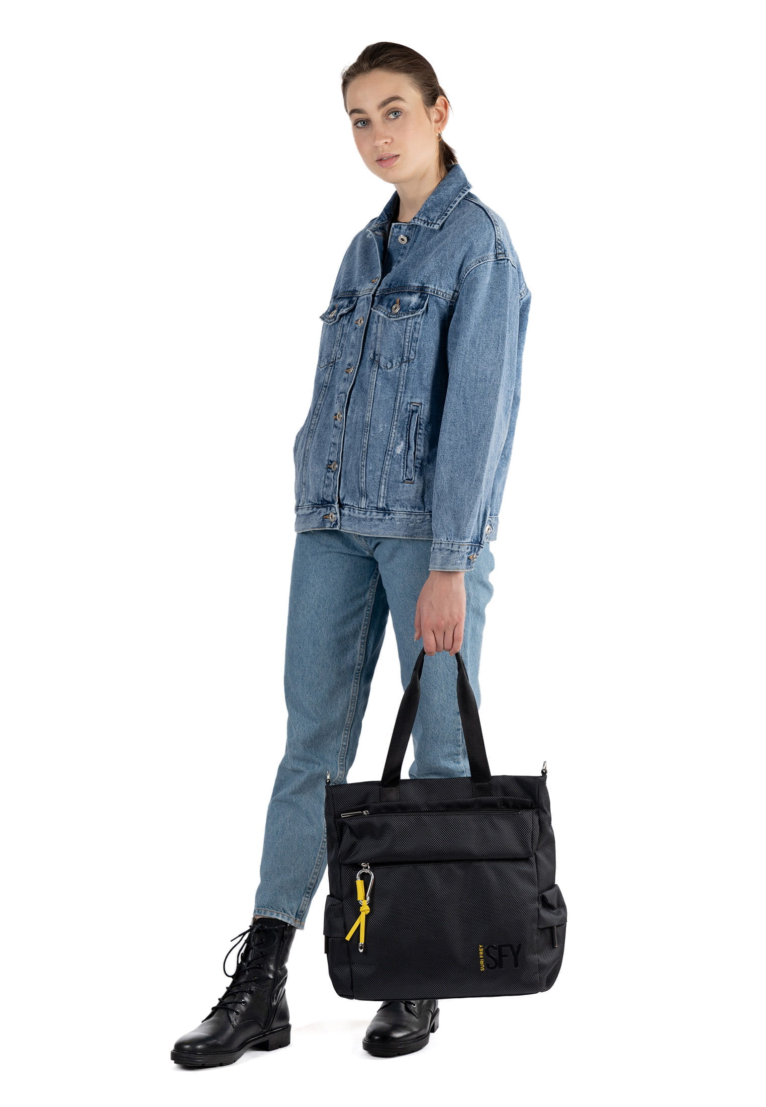 18013100_02 SURI FREY Shopper SURI Sports Marry groß Schwarz 18013100 black 100