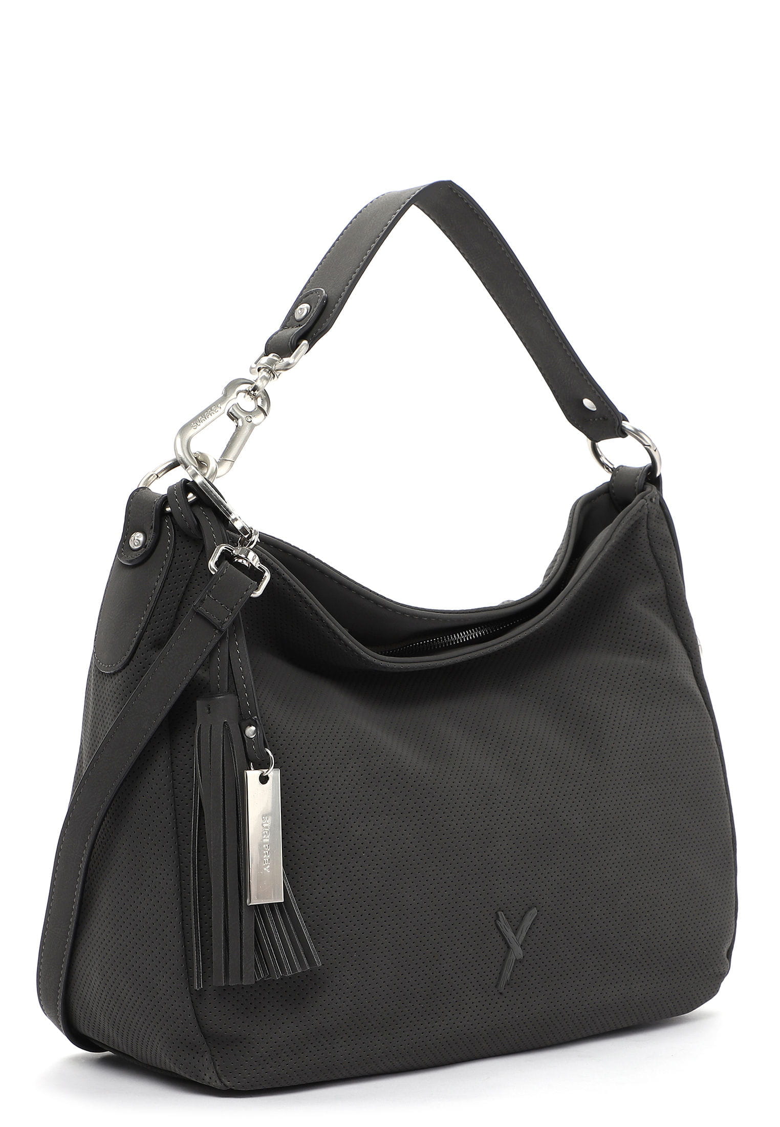 12403840_03 SURI FREY Beutel Romy Basic mittel Grau 12403840 darkgrey 840