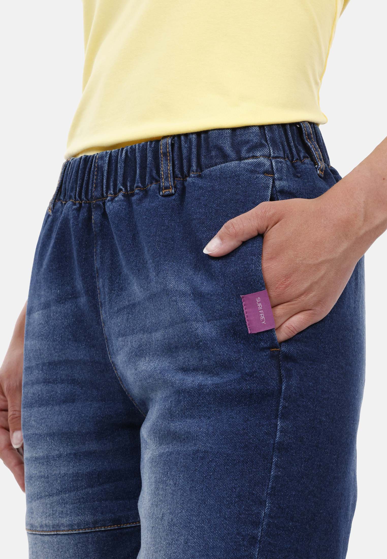SURI FREY Jeans mit elastischem Bund SFY Freyday Blau SFW10033-M-500 M