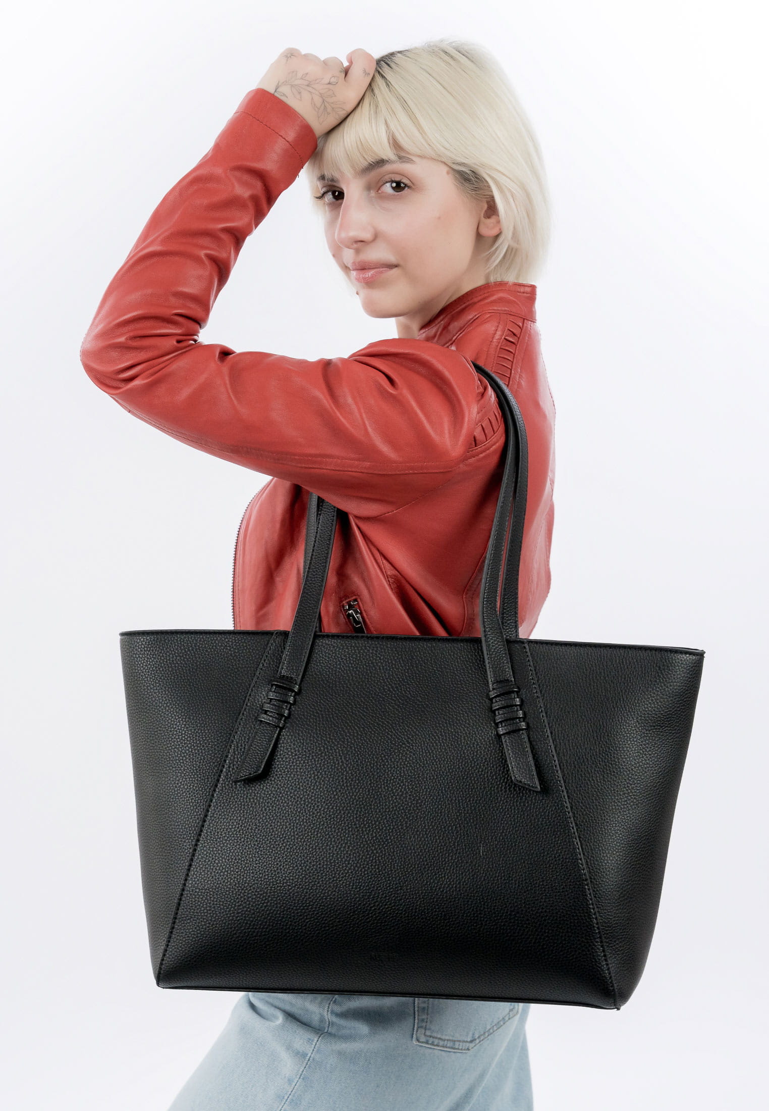 EMILY & NOAH Shopper E&N Beauvais RUE 09 groß Schwarz 1453100 black 100