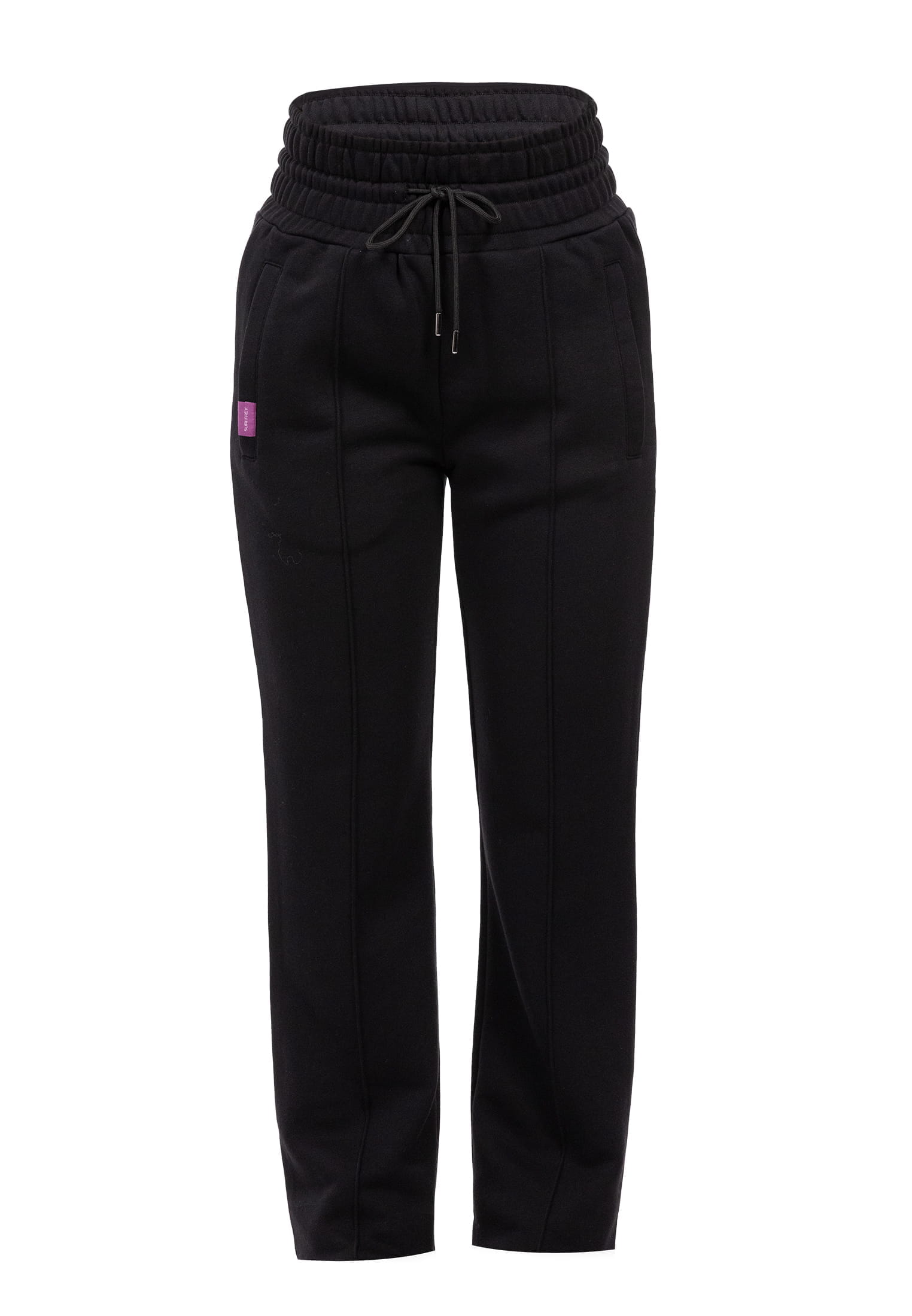 SFW10021-XL-100_01 SURI FREY Sweathose mit hohem Taillenbund Freyday Schwarz SFW10021-XL-100 XL