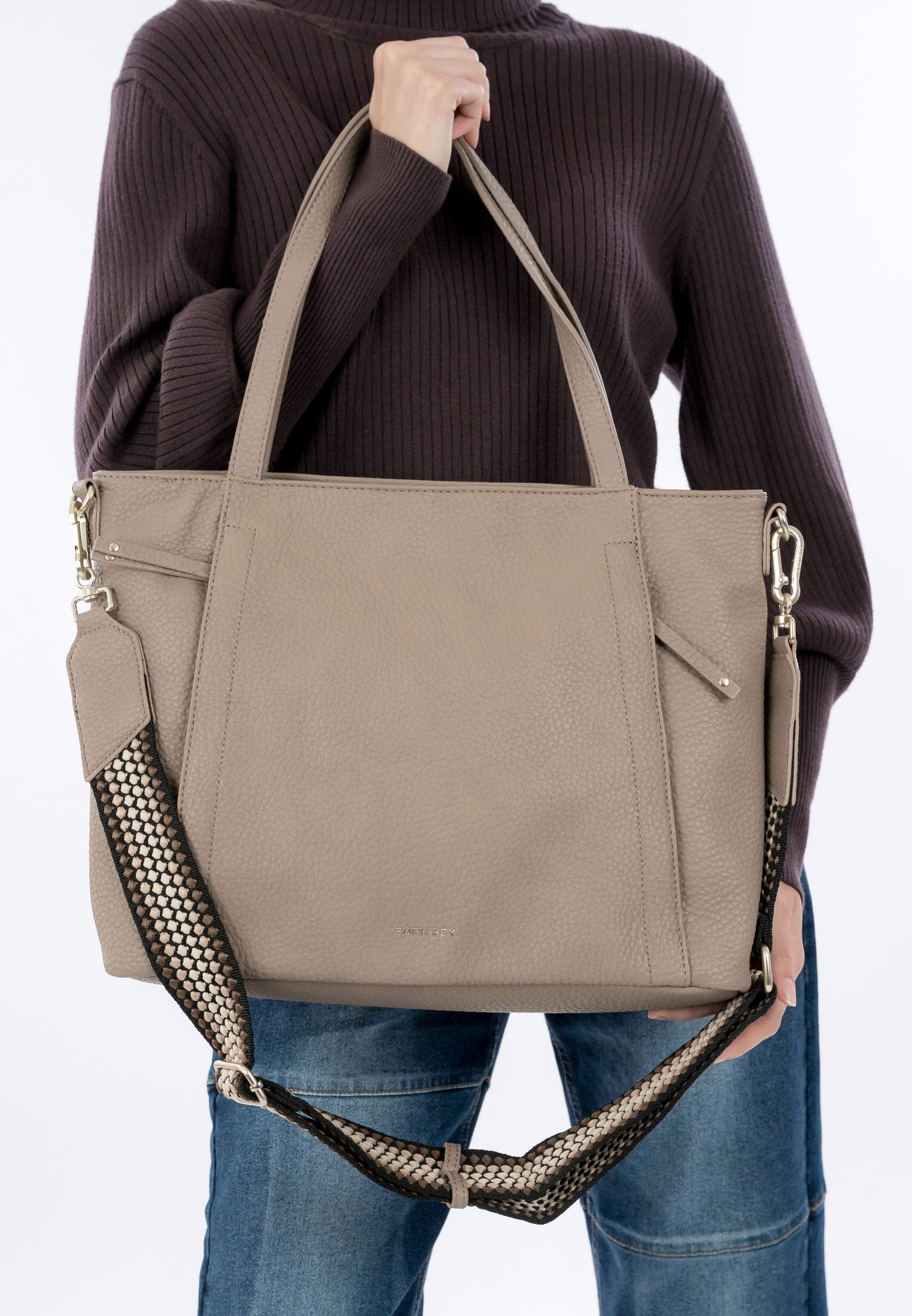 SURI FREY Shopper SFY Cory groß Braun 14466900 taupe 900