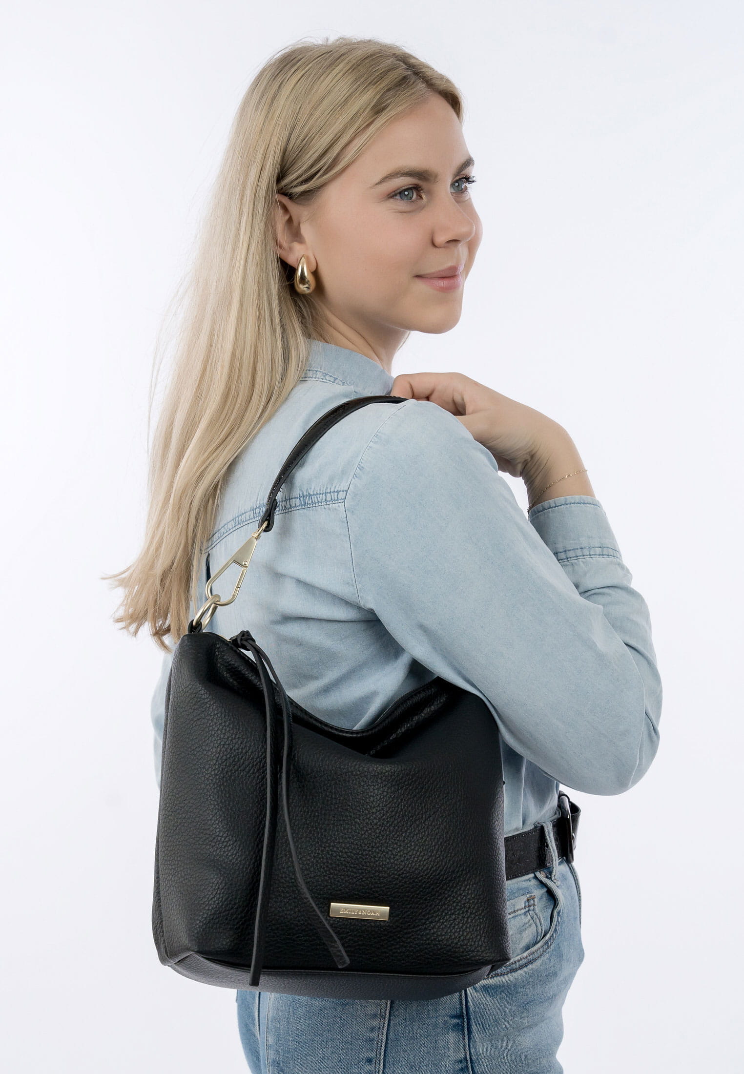 EMILY & NOAH Beutel E&N Daniela mittel Schwarz 64664100 black 100