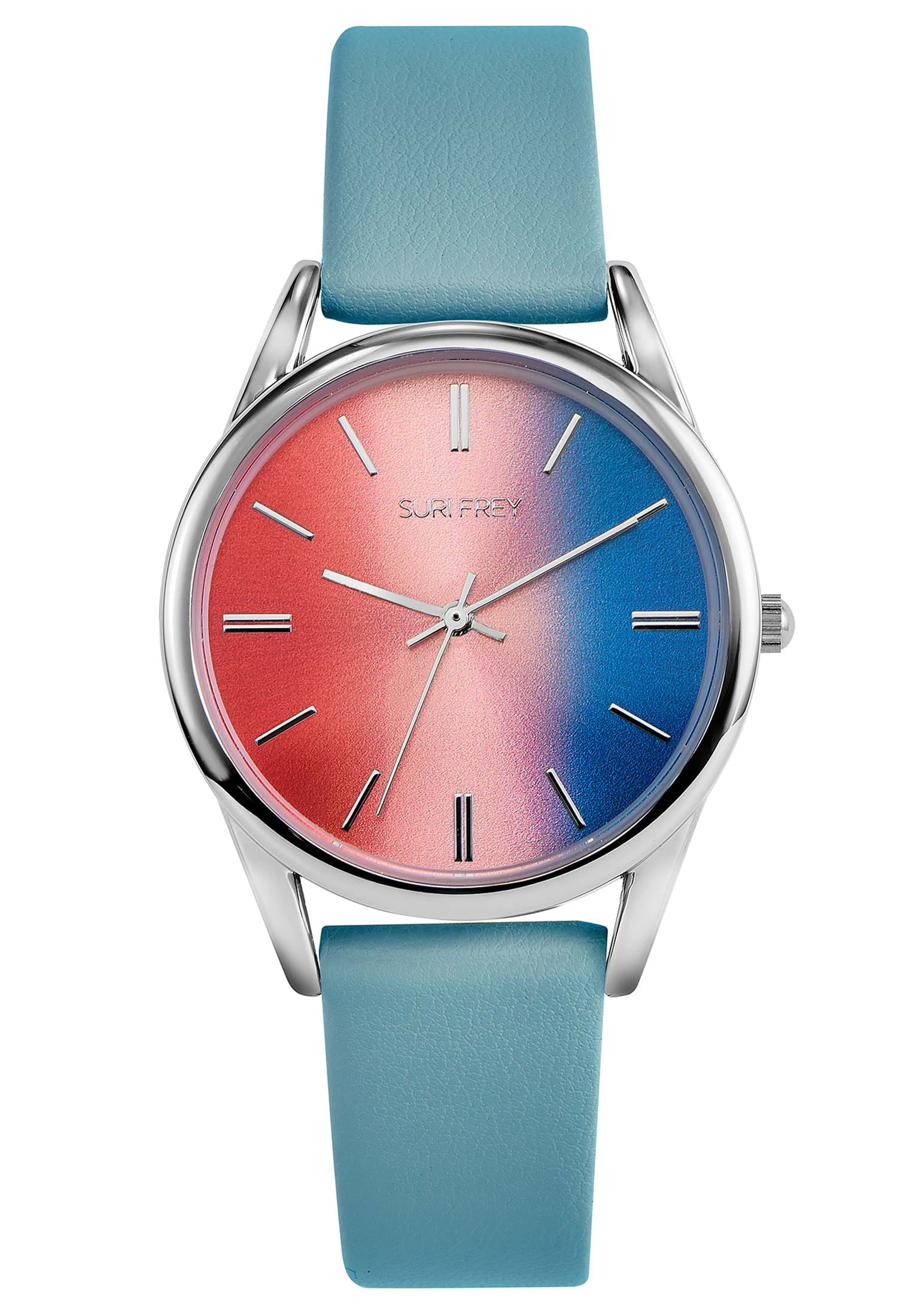 6053_01 SURI FREY Damenuhr Lotty Silber 6053 silber blau