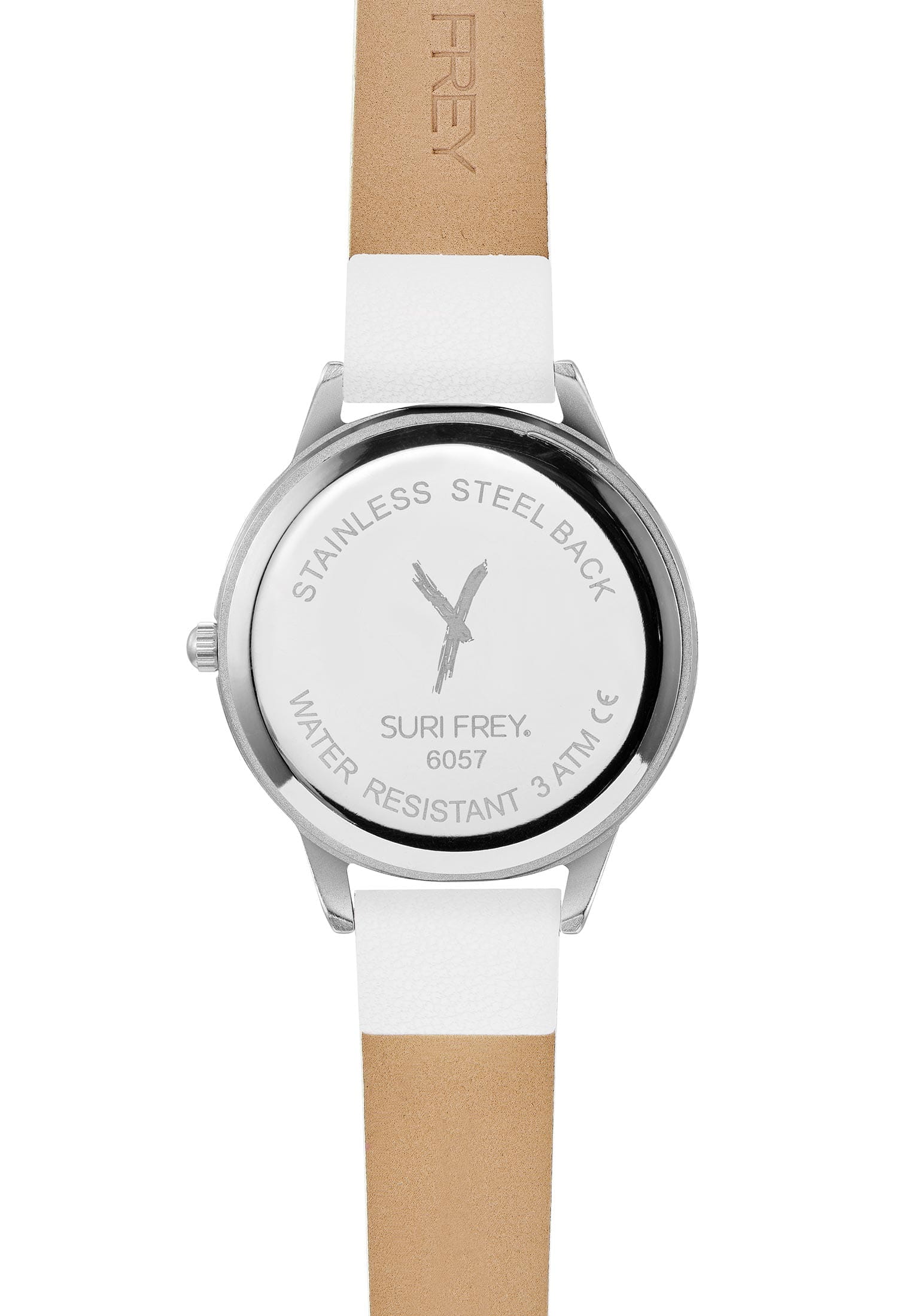 6057_07 SURI FREY Damenuhr Lissy Creme 6057 creme silber