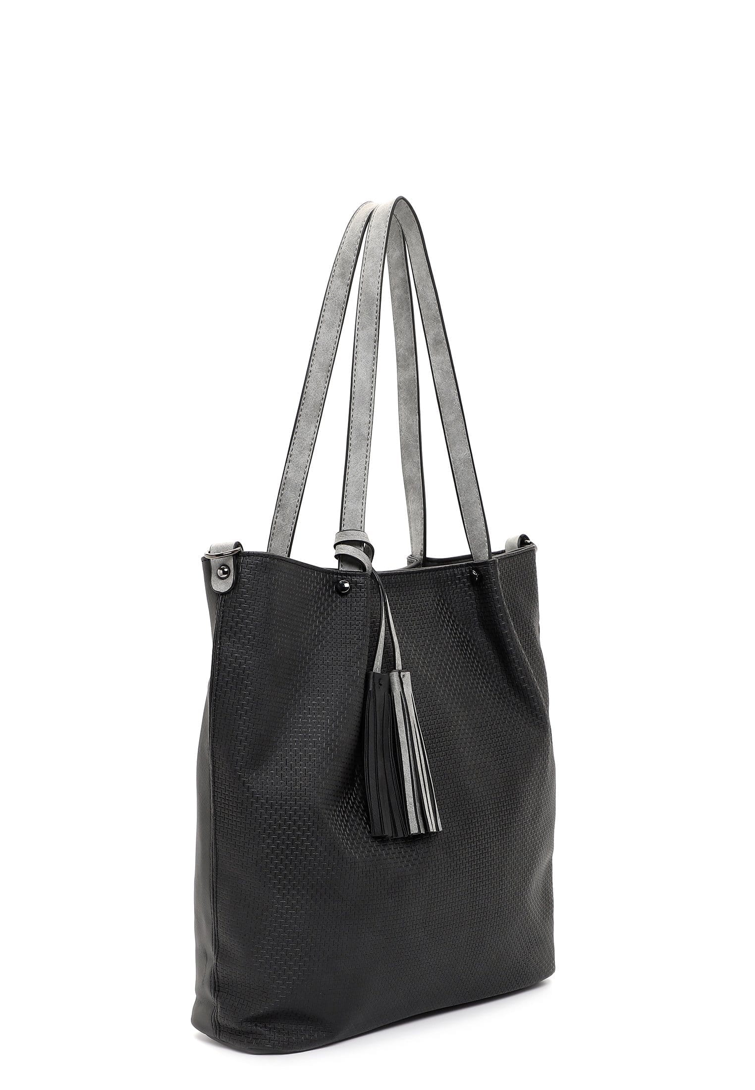 EMILY & NOAH Shopper Bag in Bag Surprise groß Schwarz 331108 black grey 108