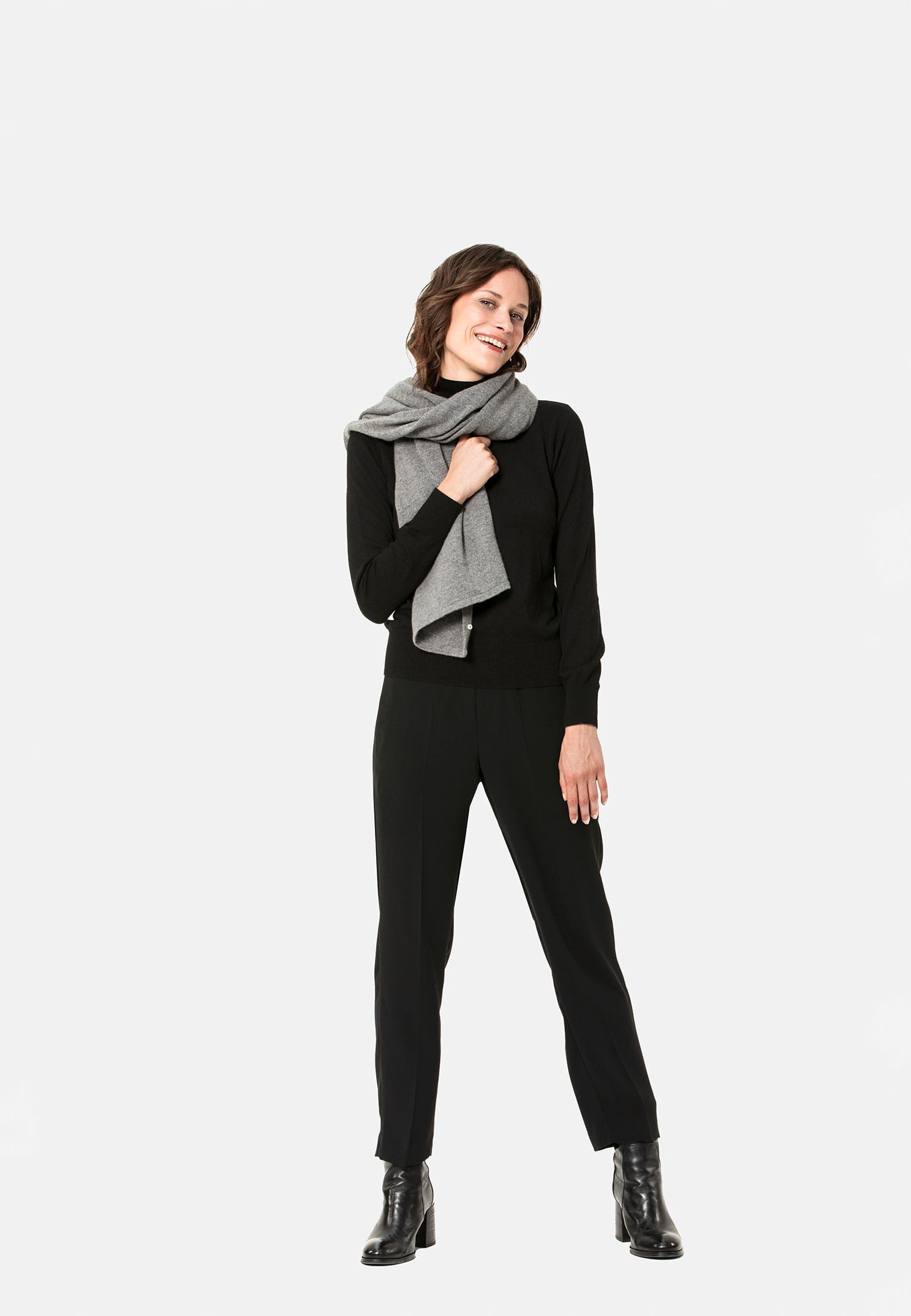 SFW10003-800_10 SURI FREY Poncho-Schal Freyday Grau SFW10003-800 grey 800