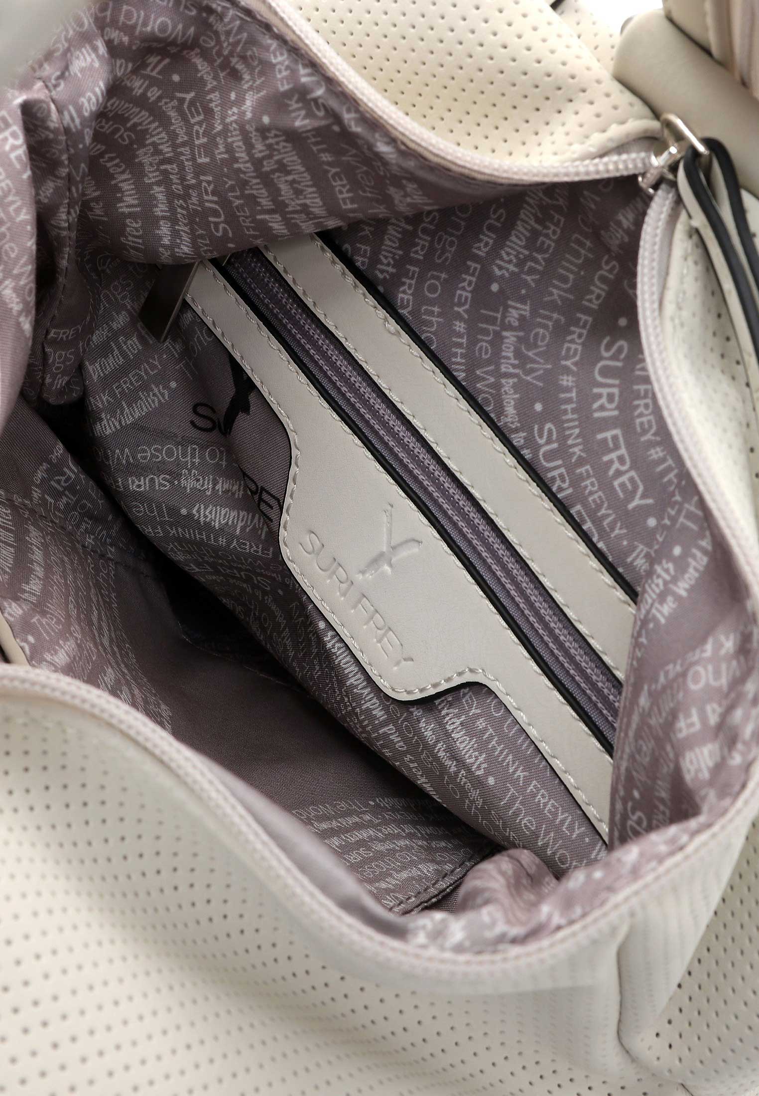 12410320_07 SURI FREY Rucksack Romy mittel Grau 12410320 ecru 320