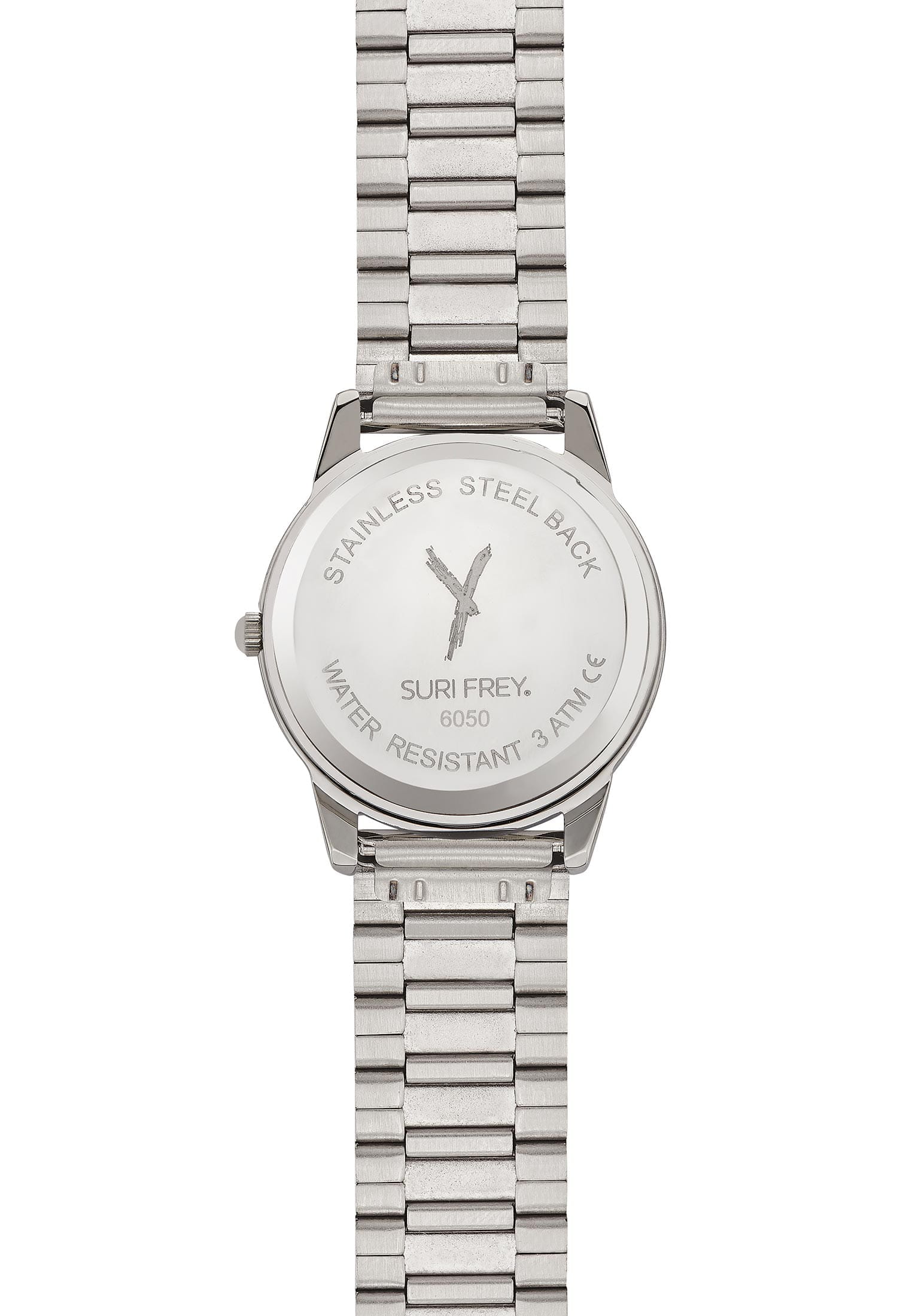 6050_08 SURI FREY Damenuhr Jessy Silber 6050 silber orange