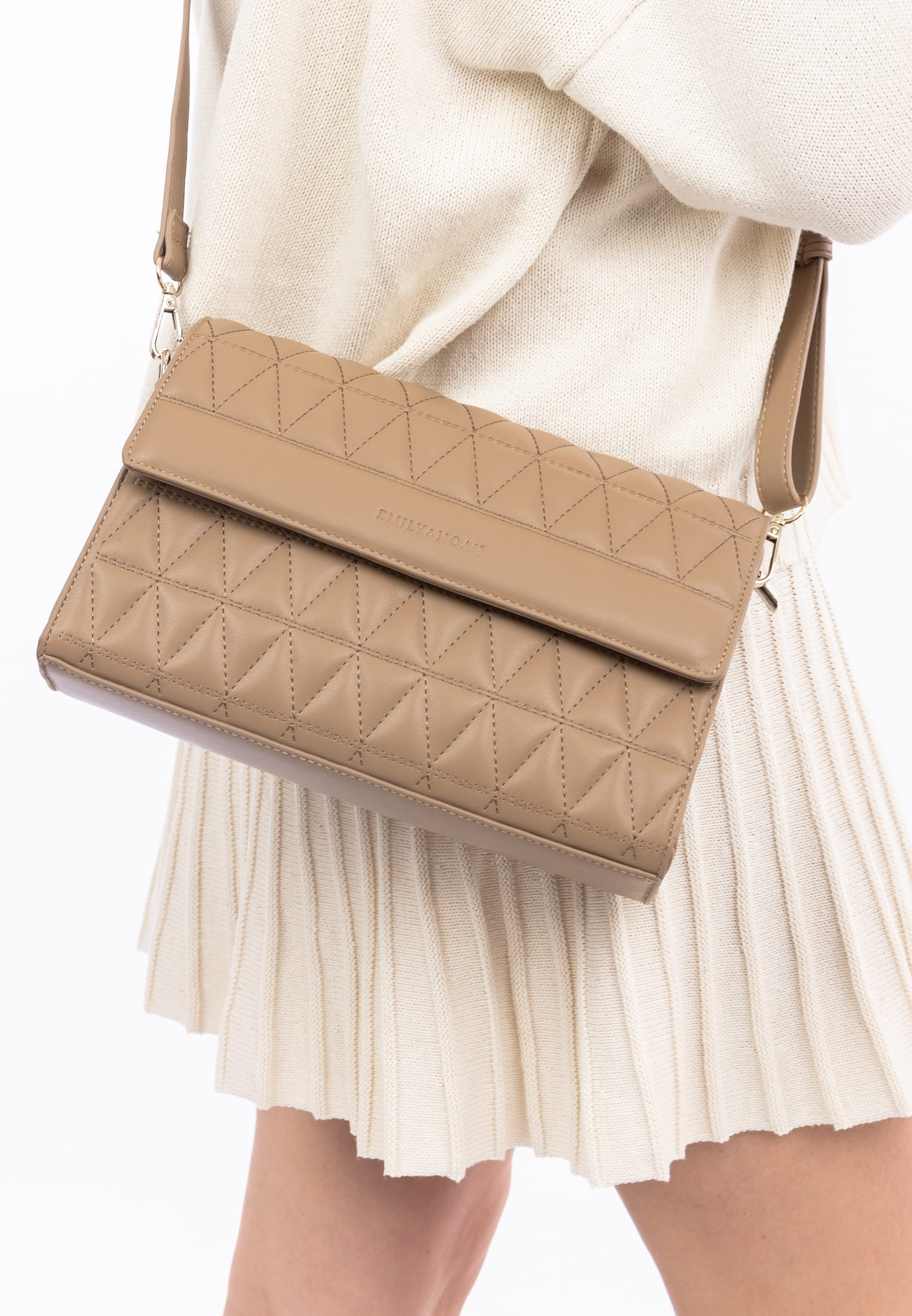 EMILY & NOAH Umhängetasche E&N Donatella klein Beige 64811420 sand 420