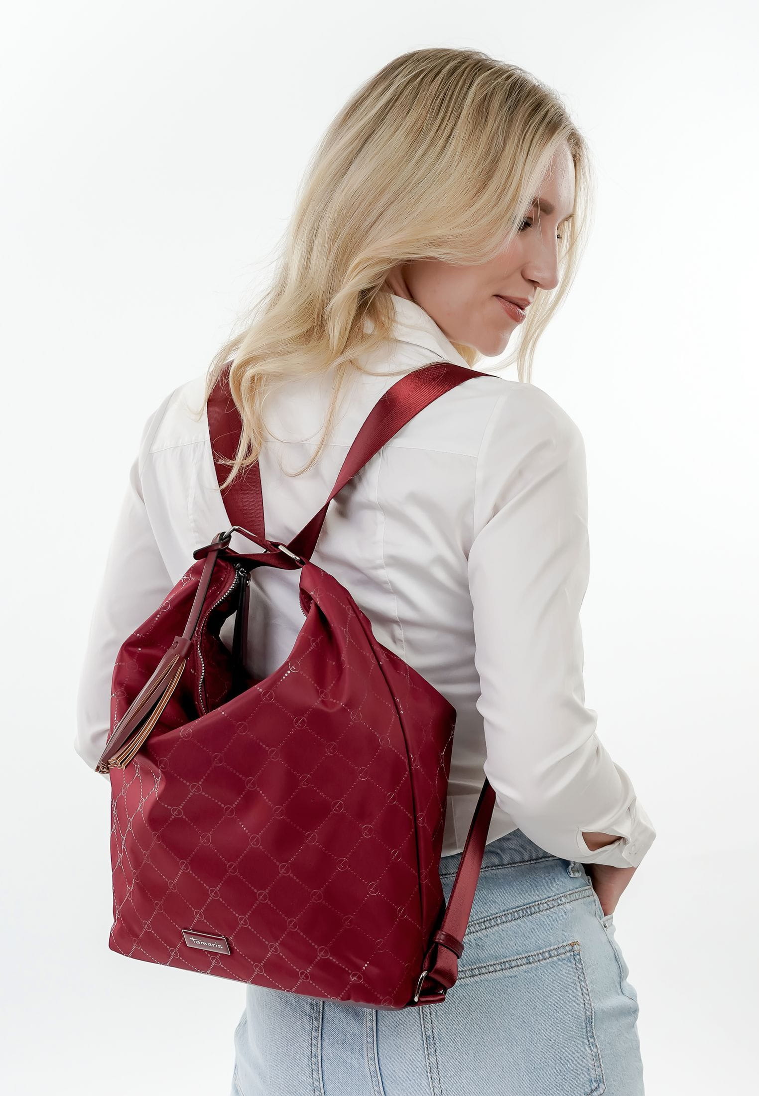 Tamaris Beutel mit Rucksackfunktion Lisa Rot 32398690 wine 690