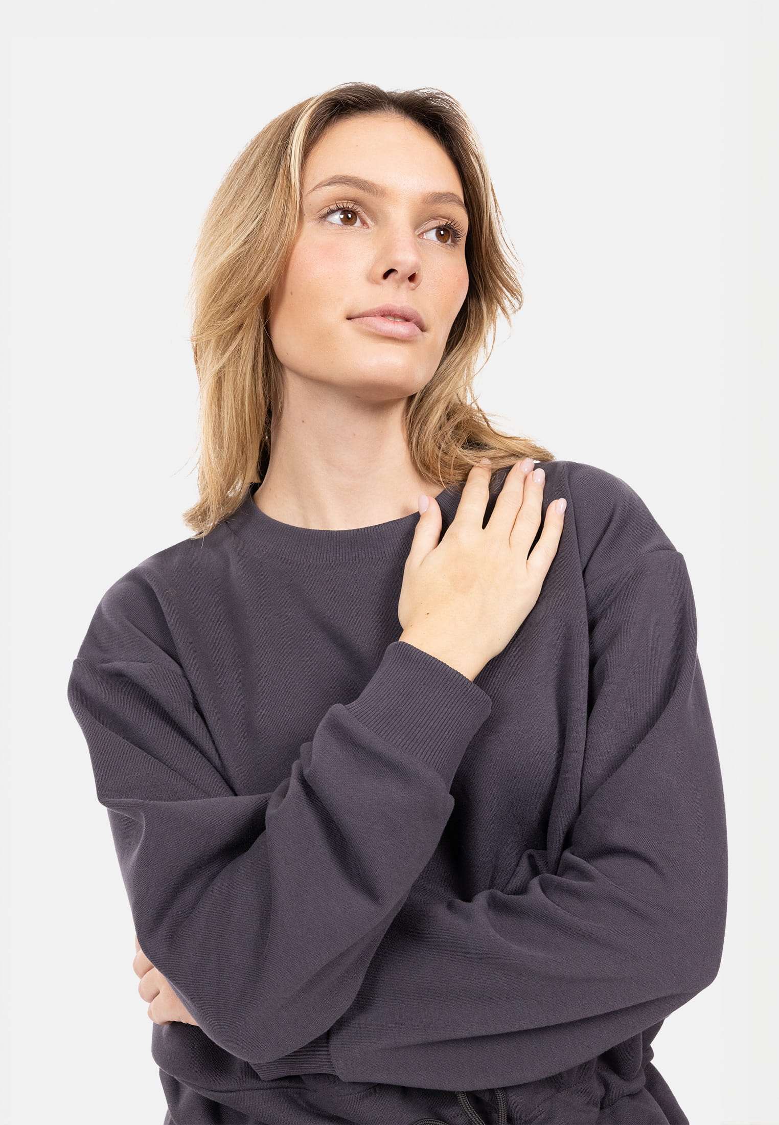 SURI FREY Sweatshirt mit Kordelzug Freyday Grau SFW10020-L-800 L