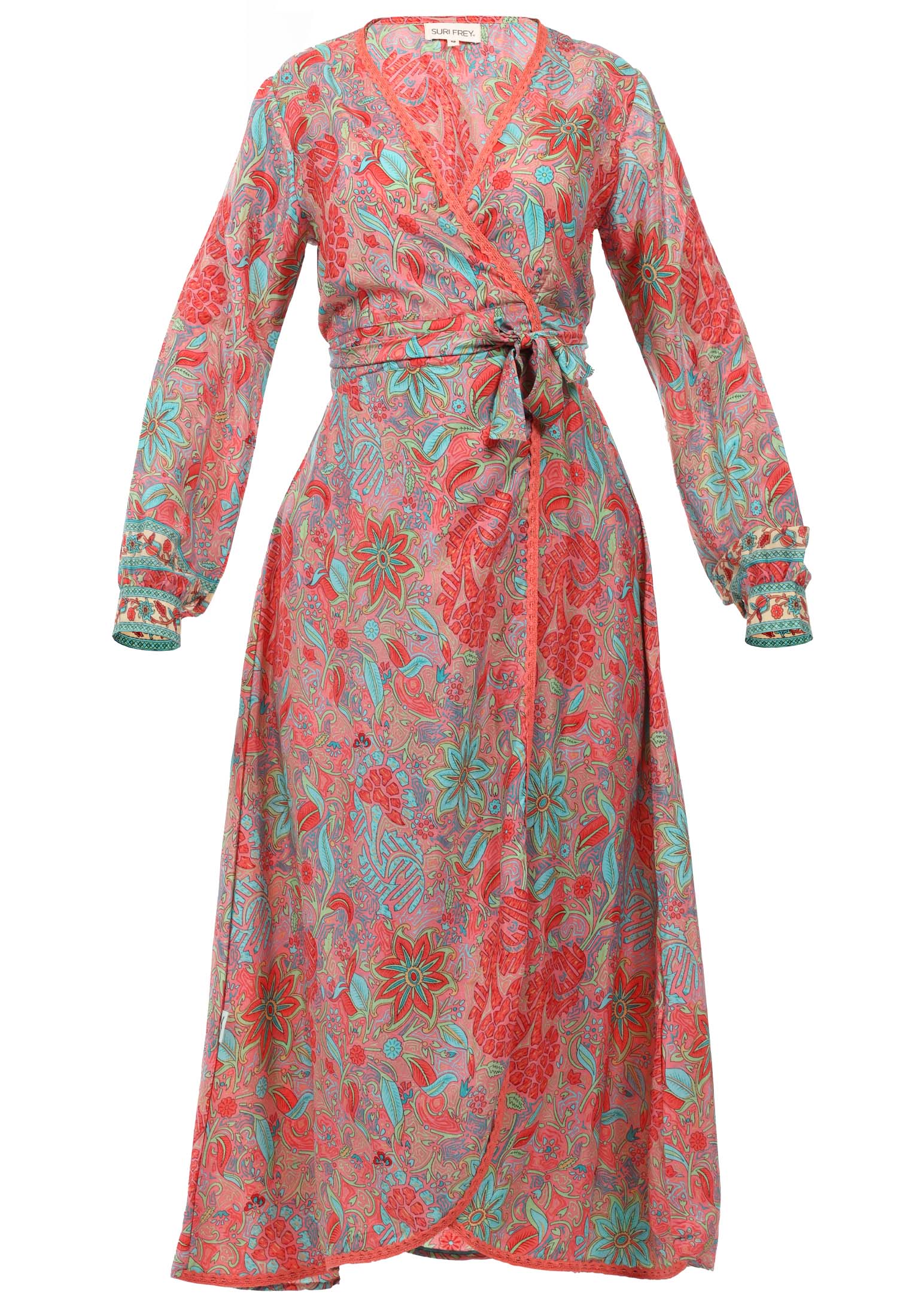 SURI FREY Wickelkleid lang SFY Freyday Pink SFW10029-M-650 M