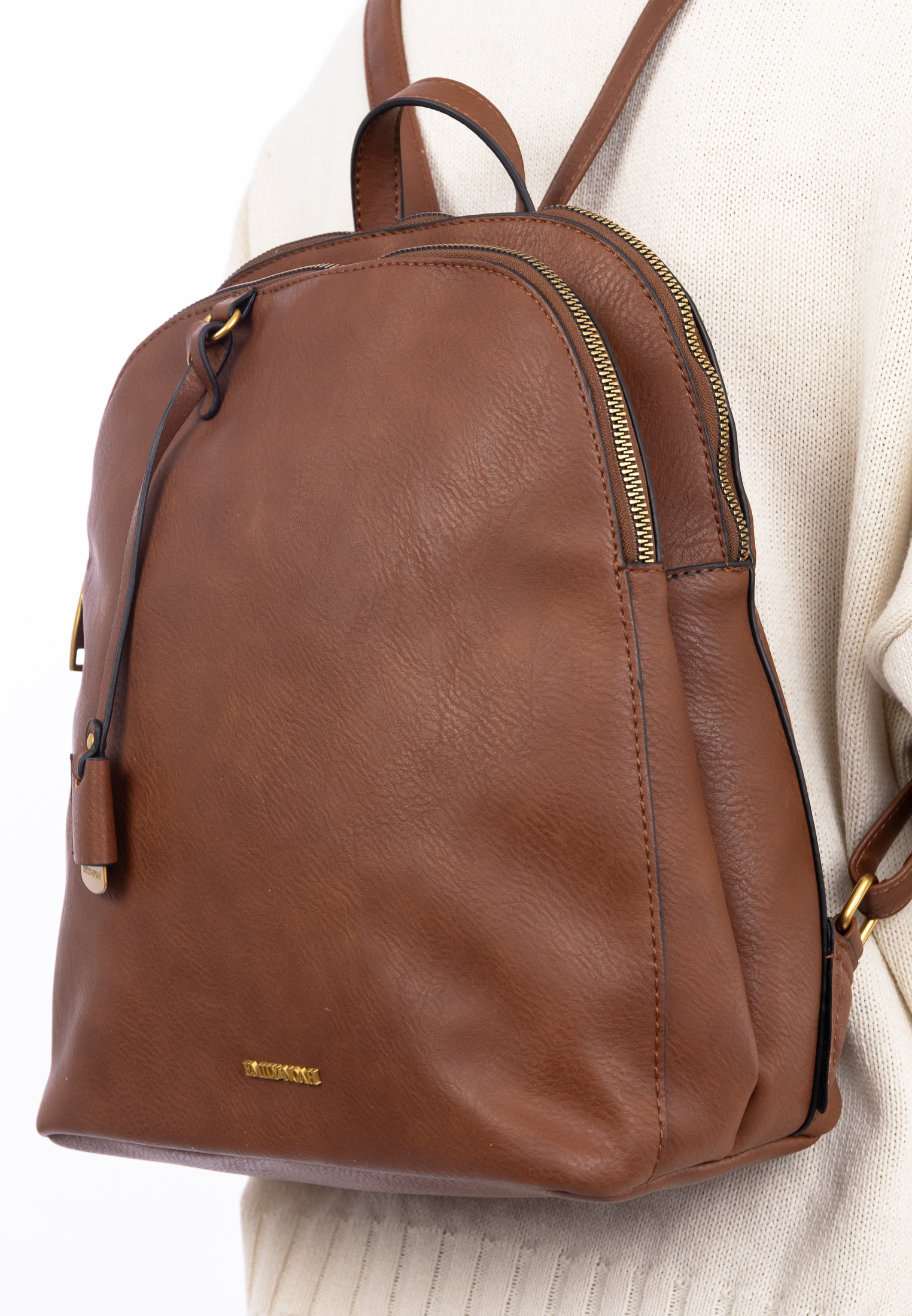 EMILY & NOAH Rucksack E&N Danika mittel Braun 64686700 cognac 700