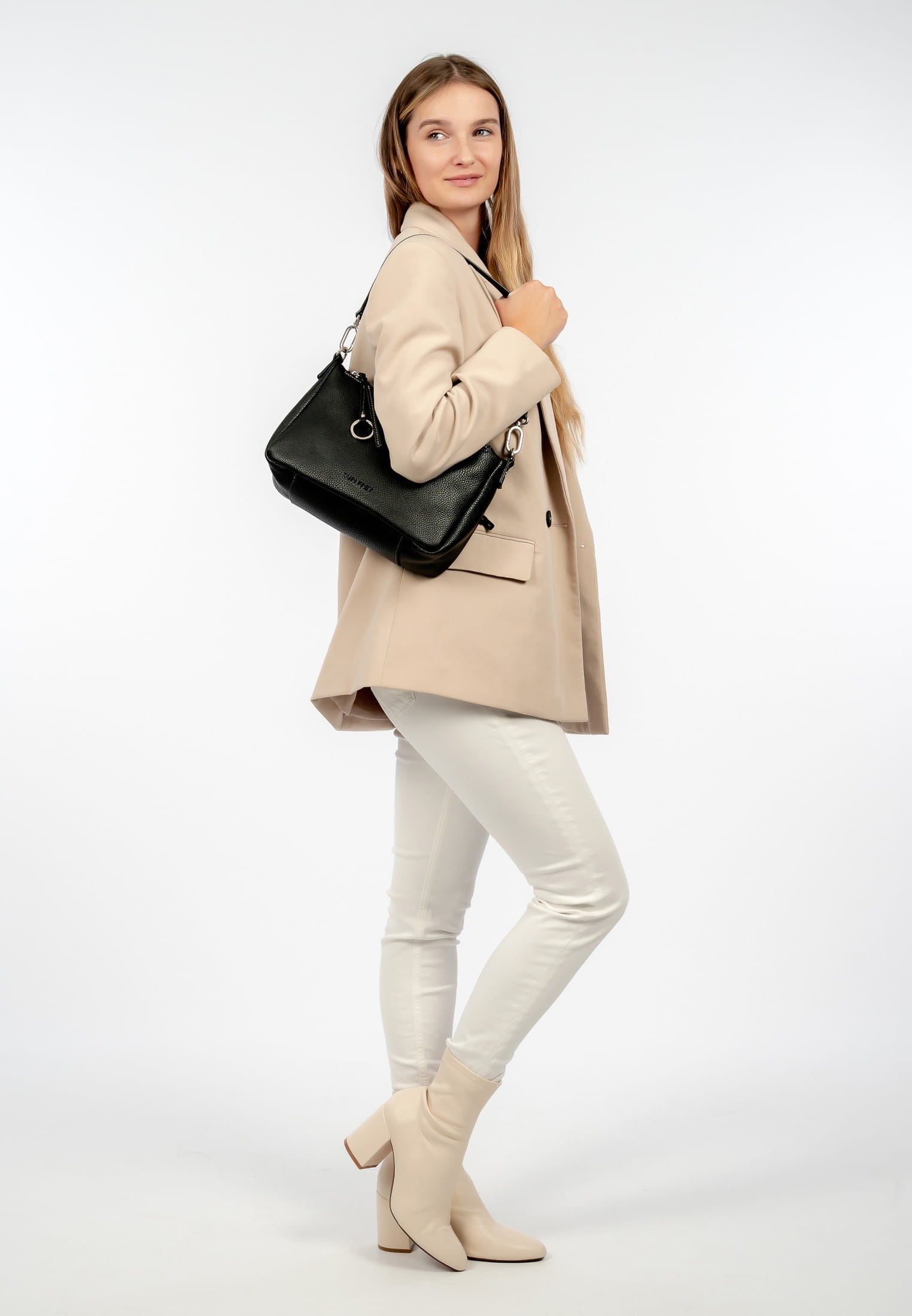 13601100_02 SURI FREY Umhängetasche Debby mittel Schwarz 13601100 black 100